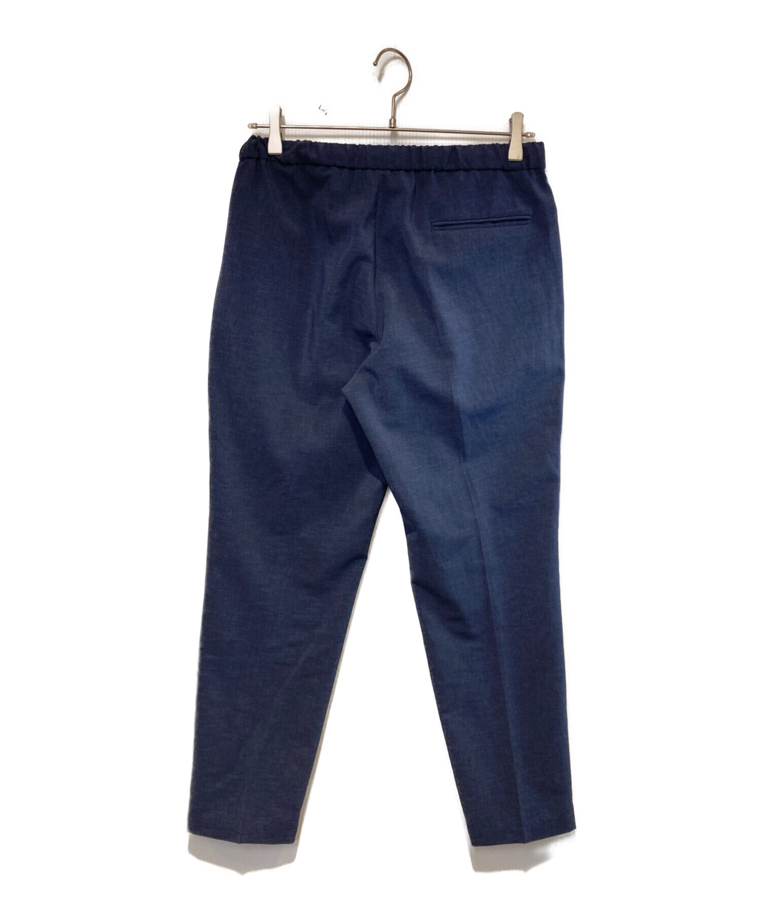 アダムエロペ ノーカラージャケット＆イージーパンツ セットアップ ネイビー系 M 中古・古着通販】Adam et Rope (アダム エ ロペ) ノーカラージャケット