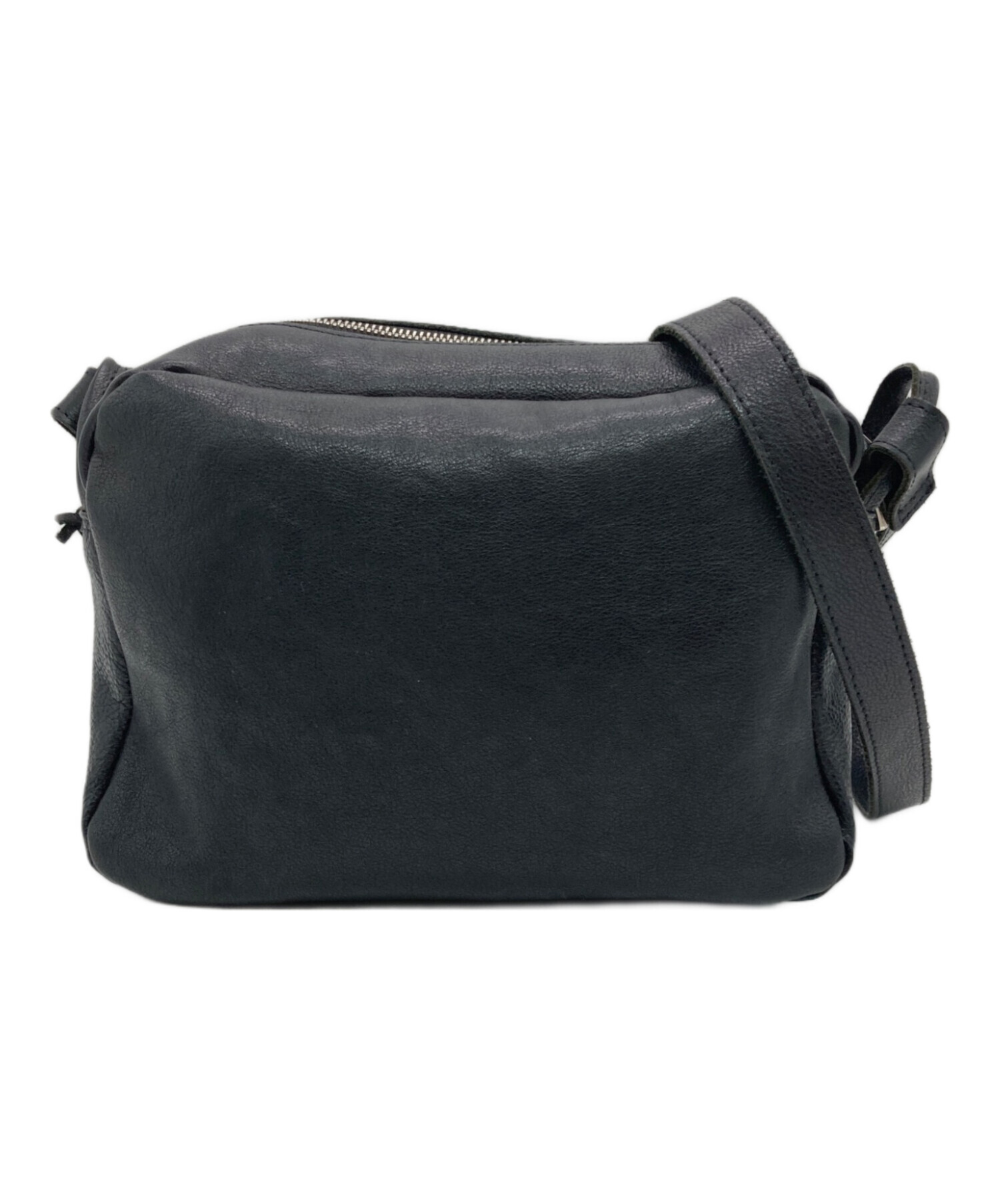 中古・古着通販】REN (レン) レザーショルダーバッグ ブラック 