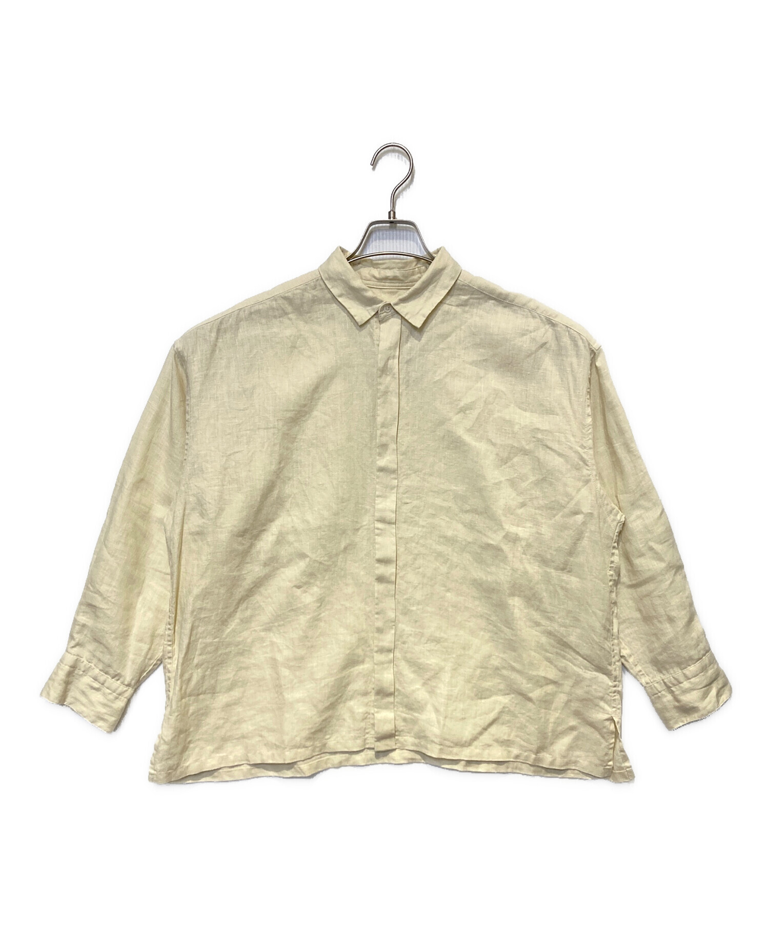 中古・古着通販】KAGURE (カグレ) リネンレギュラーボックスシャツ