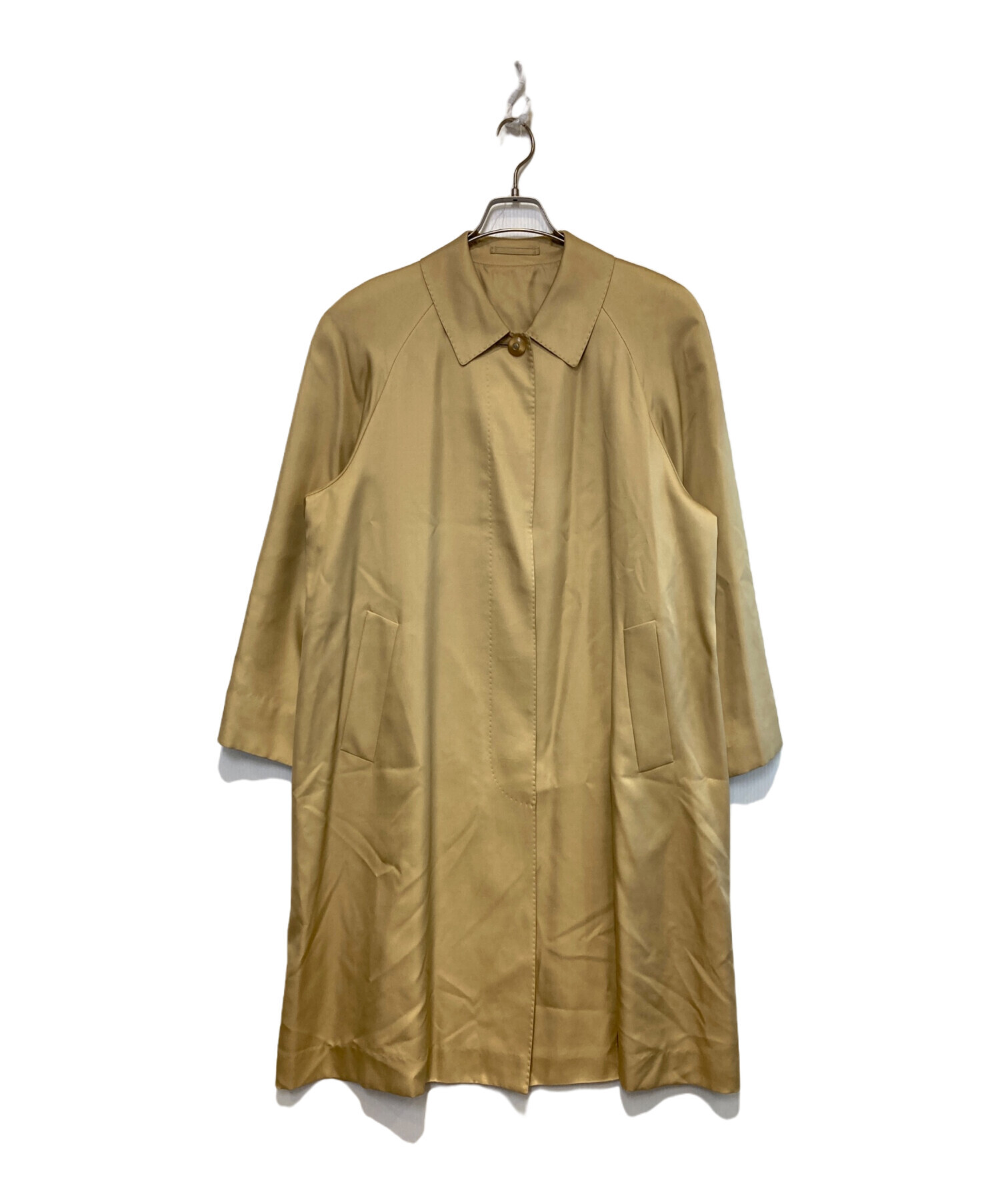 バーバリー【9AR】ステンカラーコート コート ジャケット アウター 上着 中古・古着通販】Burberry's (バーバリー) シルクステンカラーコート