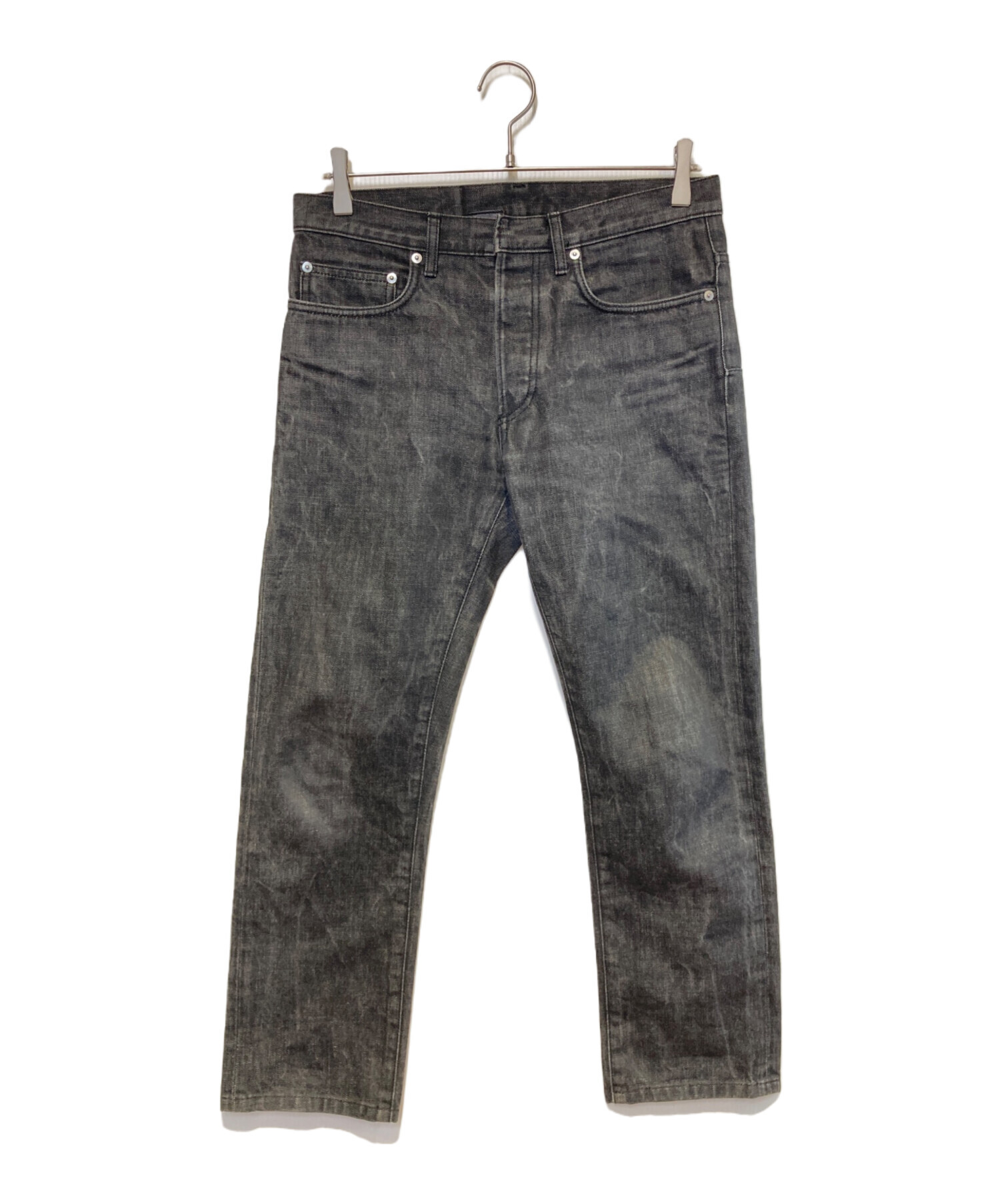 Dior ブラックデニムパンツ サイズ30 中古・古着通販】DIOR HOMME (ディオール オム) ブラックデニムパンツ