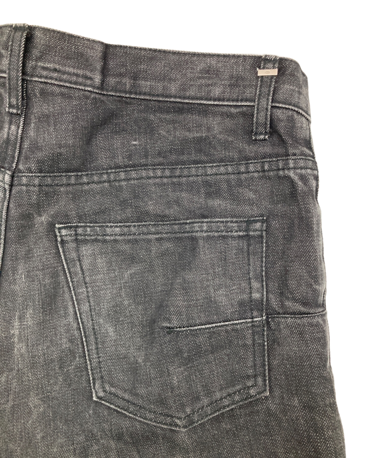 中古・古着通販】DIOR HOMME (ディオール オム) ブラックデニムパンツ