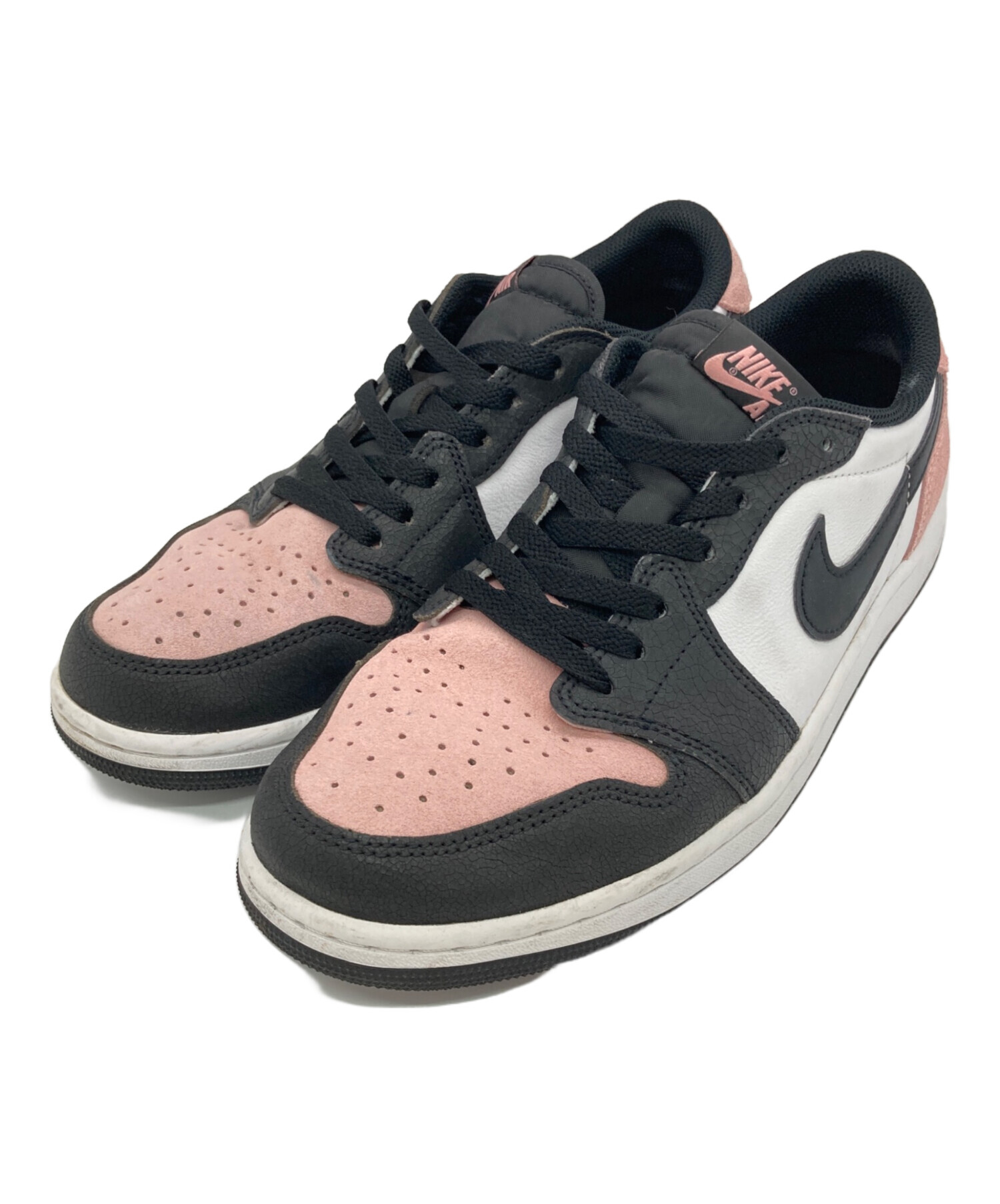 中古・古着通販】NIKE (ナイキ) AIR JORDAN 1 LOW OG ピンク×ブラック 