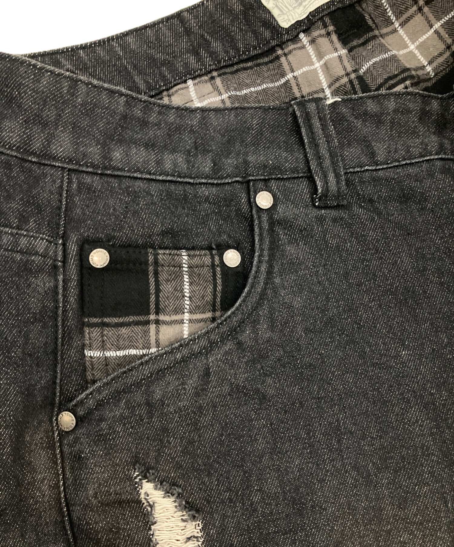 中古・古着通販】Dime (ダイム) Secret Baggy Denim Pants ブラック 