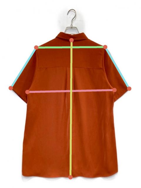 中古・古着通販】HARE (ハレ) HARE トロミシシュウシャツ オレンジ