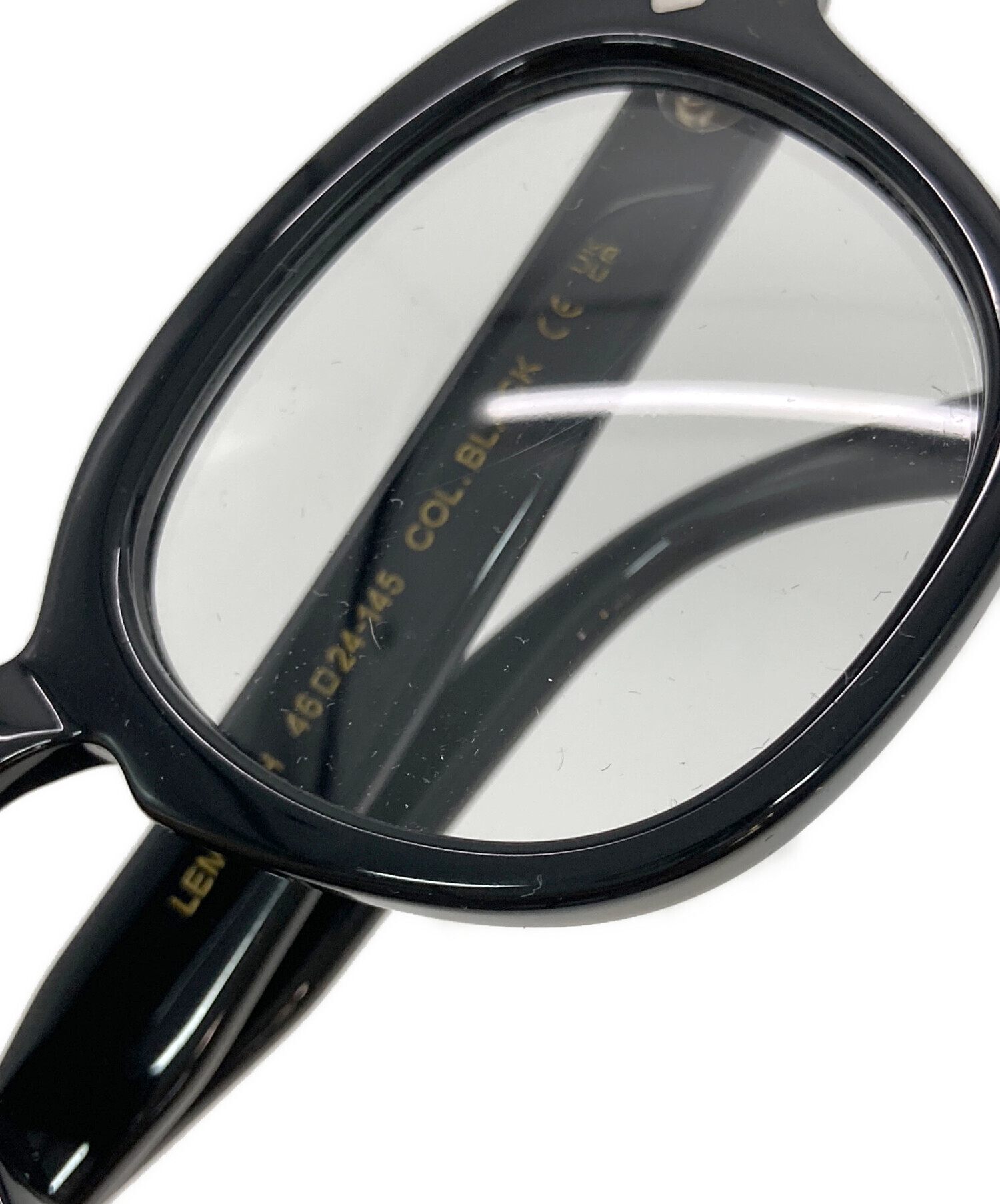MOSCOT モスコット メガネ - 黒xクリア 【古着】【中古】 中古・古着通販】MOSCOT (モスコット) 伊達眼鏡 ブラック サイズ:46