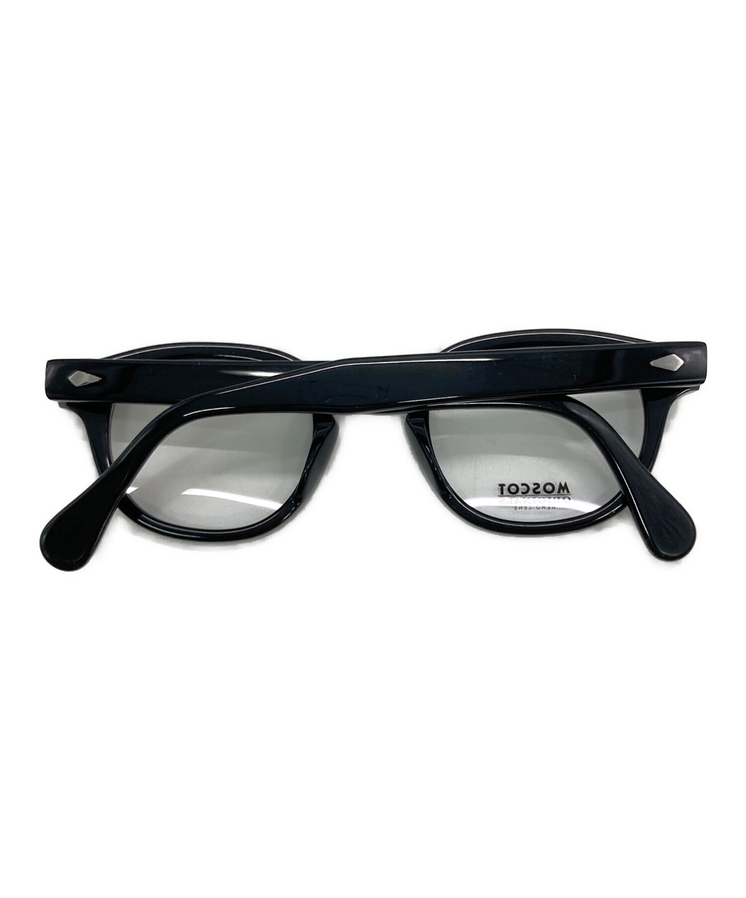 中古・古着通販】MOSCOT (モスコット) 伊達眼鏡 ブラック サイズ:46