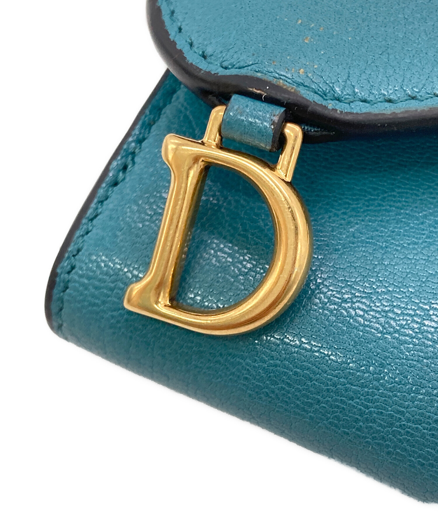 ディオール サドル ロータスウォレットキャンバス レディース ネイビー 【中古】 中古・古着通販】Christian Dior (クリスチャン ディオール) サドル