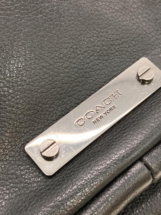 中古・古着通販】COACH (コーチ) レザーボディバッグ ブラック