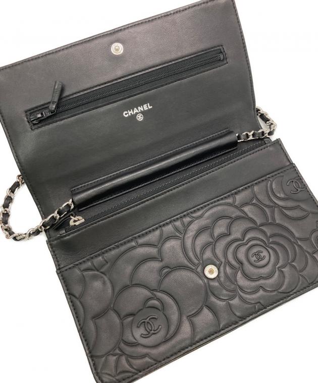 中古・古着通販】CHANEL (シャネル) カメリアチェーンウォレット