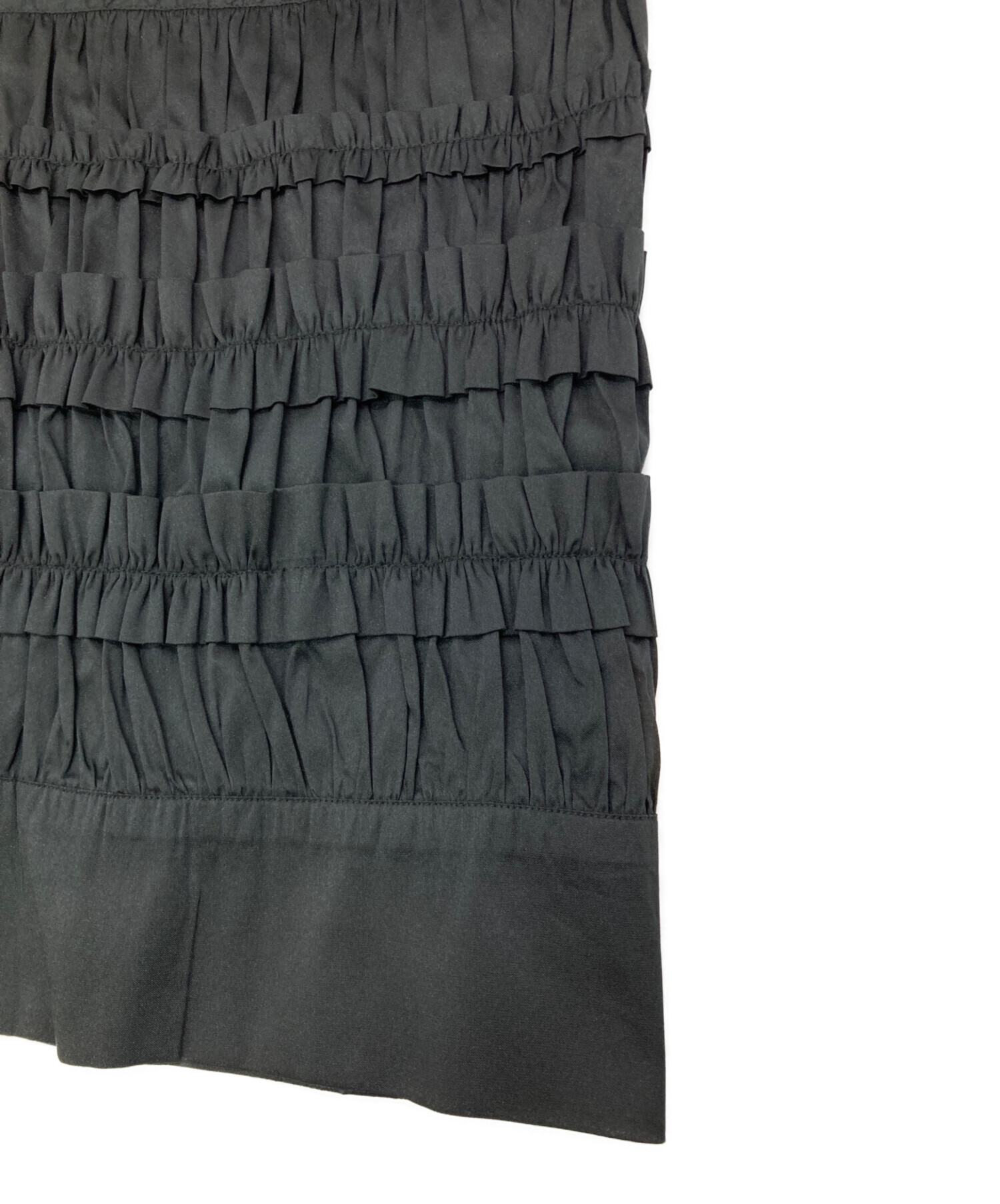 中古・古着通販】ne quittez pas (ヌキテパ) Poly Dupion Frill Skirt