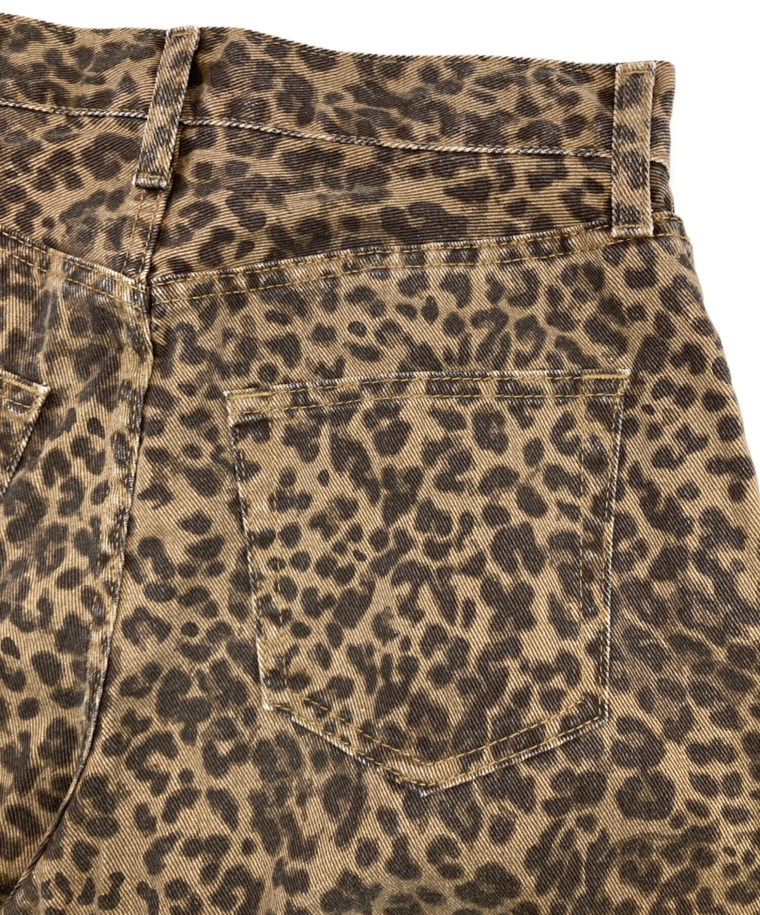 中古・古着通販】SLY (スライ) LEOPARD WIDE LEG PT-D ブラウン サイズ