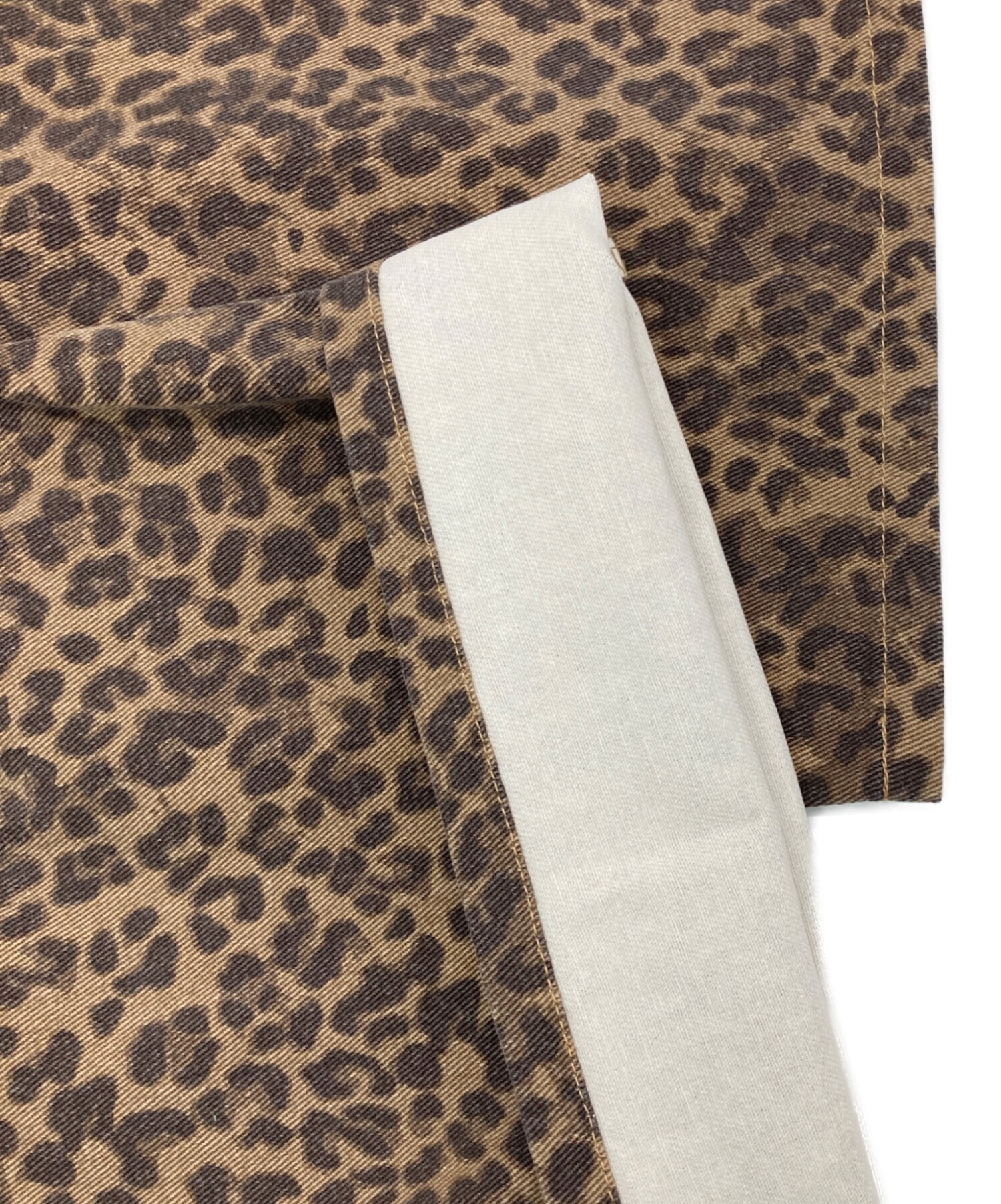 中古・古着通販】SLY (スライ) LEOPARD WIDE LEG PT-D ブラウン サイズ