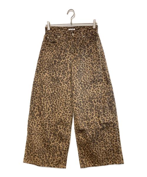 中古・古着通販】SLY (スライ) LEOPARD WIDE LEG PT-D ブラウン サイズ