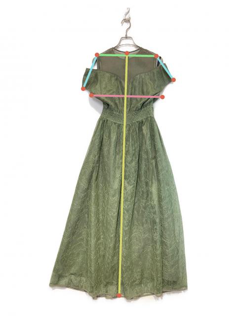 ワンピース Ameri LACE KUNG FU DRESS 中古・古着通販】Ameri (アメリ) LACE KUNG FU DRESS グリーン サイズ