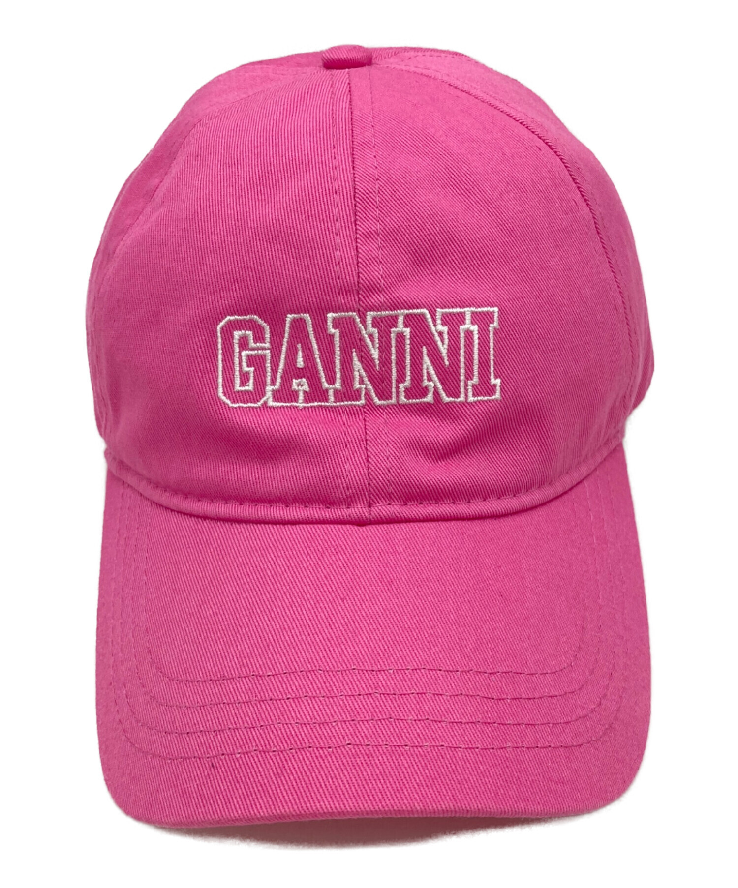 中古・古着通販】GANNI (ガニー) ロゴキャップ ピンク｜ブランド・古着