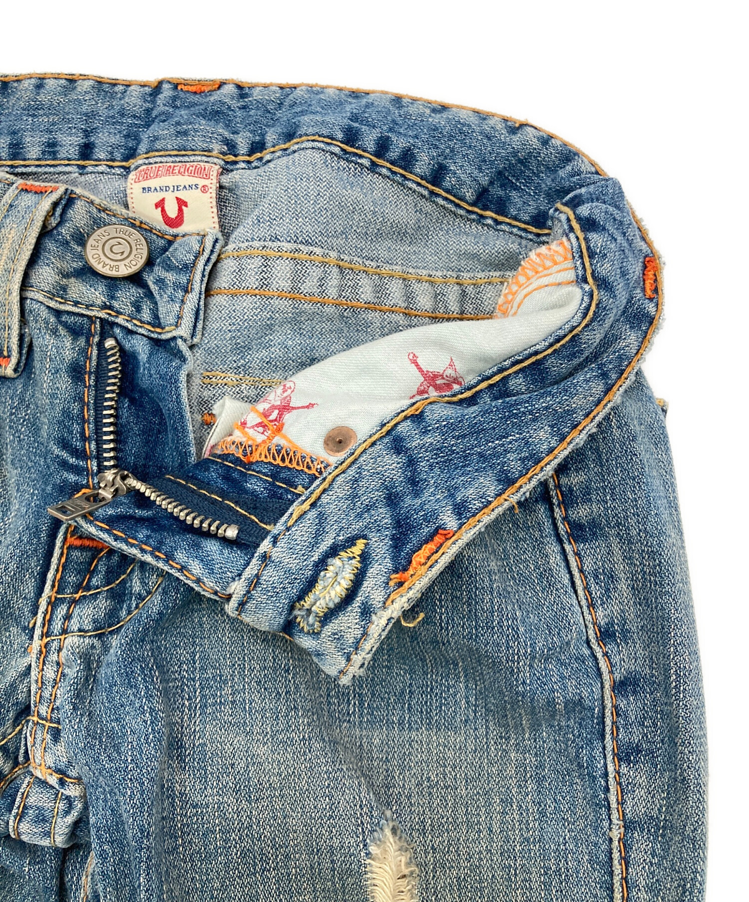 中古・古着通販】TRUE RELIGION (トゥルー レリジョン) ダメージフレア