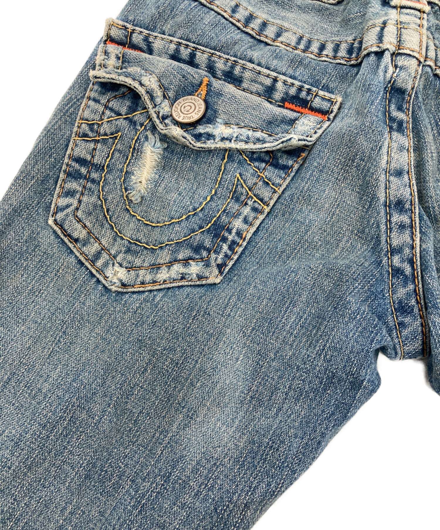 中古・古着通販】TRUE RELIGION (トゥルー レリジョン) ダメージフレア