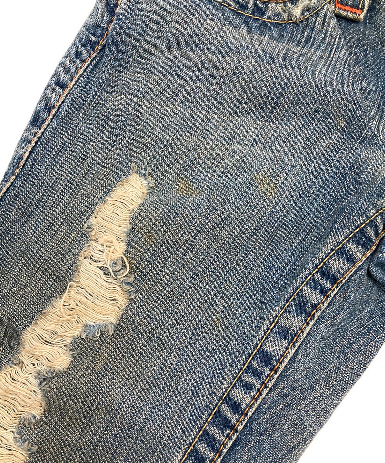 中古・古着通販】TRUE RELIGION (トゥルー レリジョン) ダメージフレア