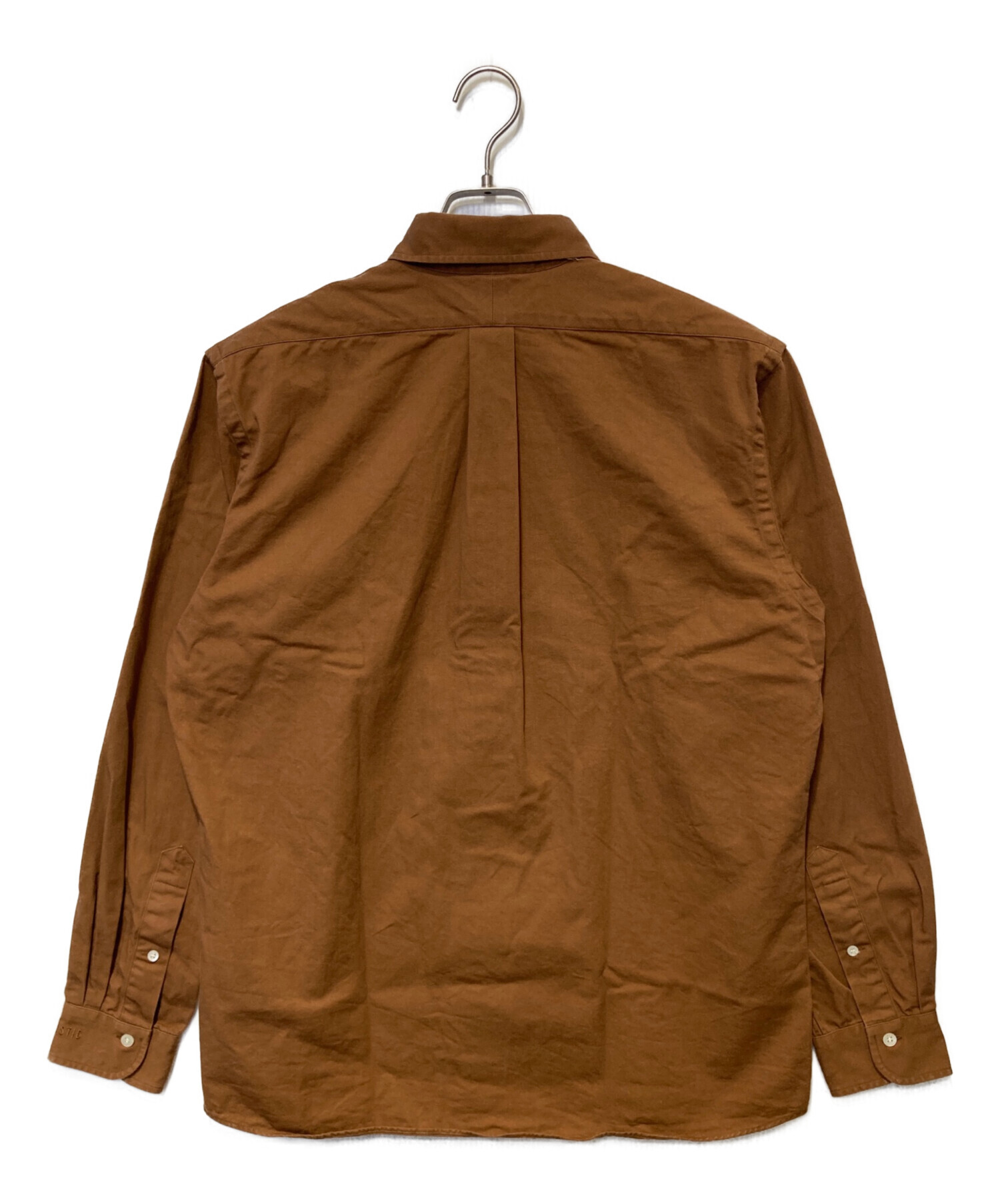 HUMAN MADEのラガーシャツシリーズ　ブラウン 中古・古着通販】HUMAN MADE (ヒューマンメイド) ハートロゴコットンBD