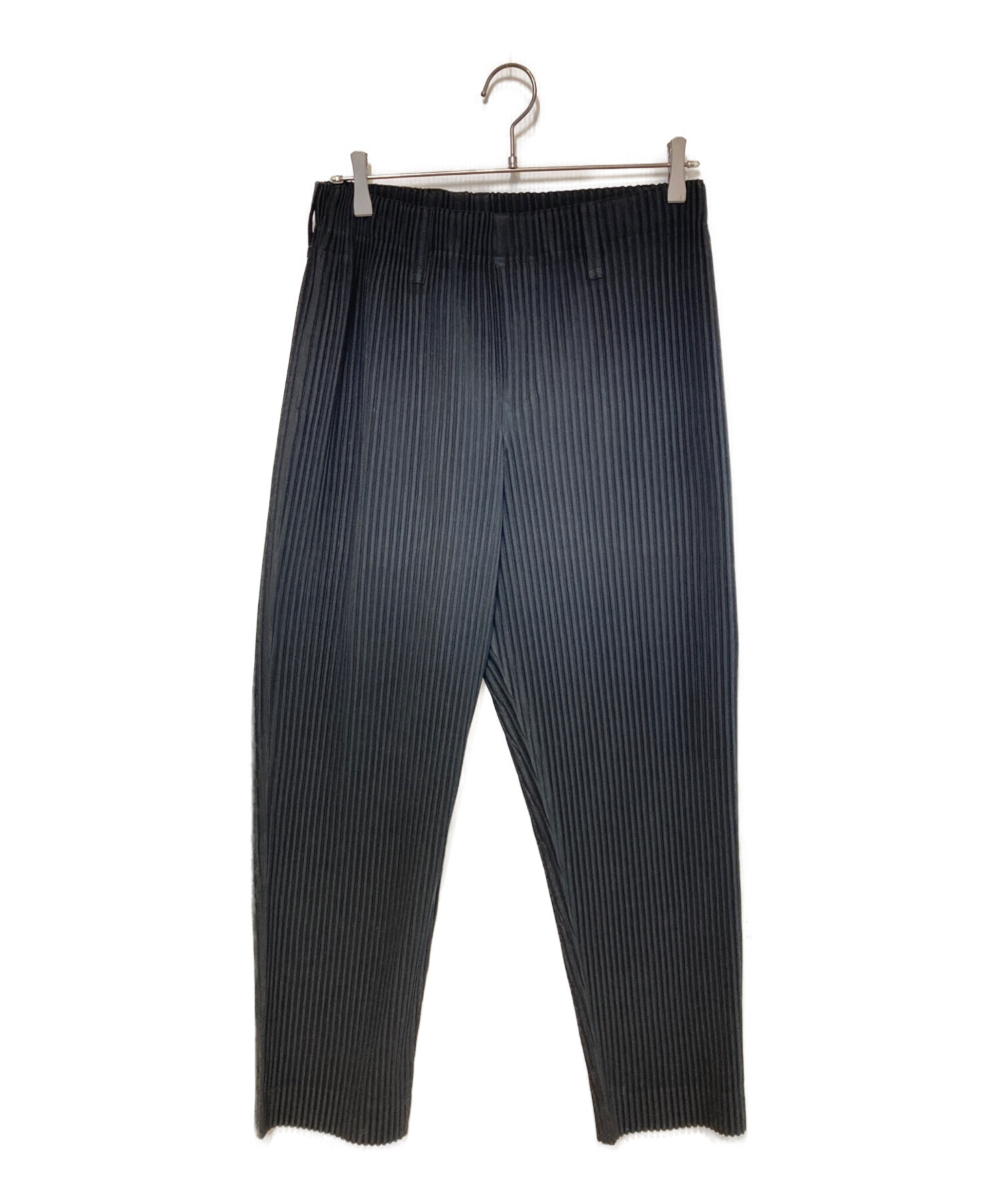 【最終値下】HOMME PLISSE ブラック プリーツパンツ　サイズ2 中古・古着通販】HOMME PLISSE ISSEY MIYAKE (オム プリッセ イッセイ