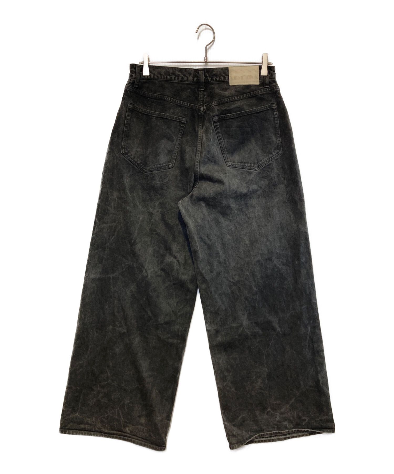 【新品タグ付き】CRACK WASHED BAGGY DENIM PANTS S 中古・古着通販】LIDnM (リドム) CRACK WASHED BAGGY DENIM PANTS