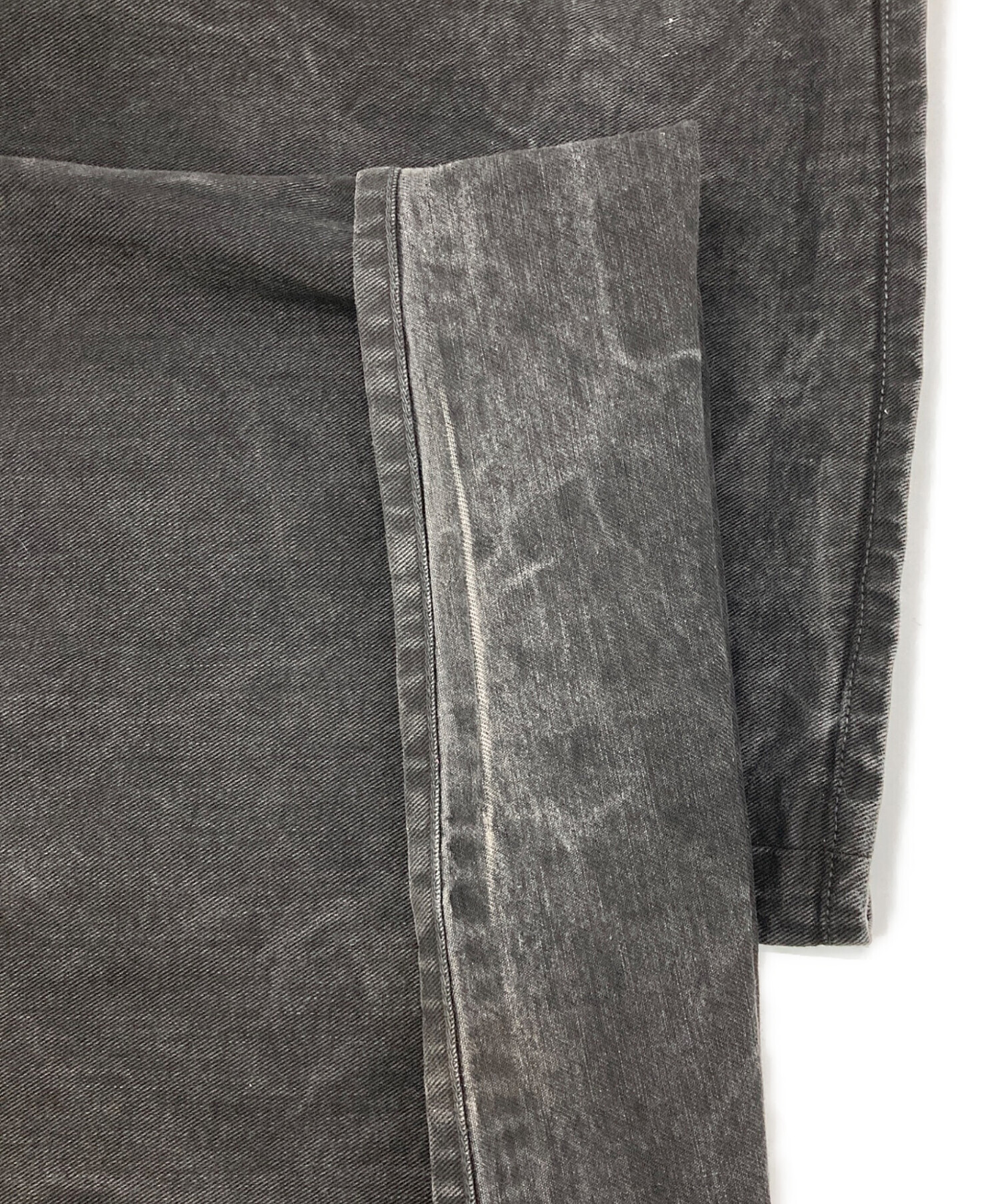 中古・古着通販】LIDnM (リドム) CRACK WASHED BAGGY DENIM PANTS