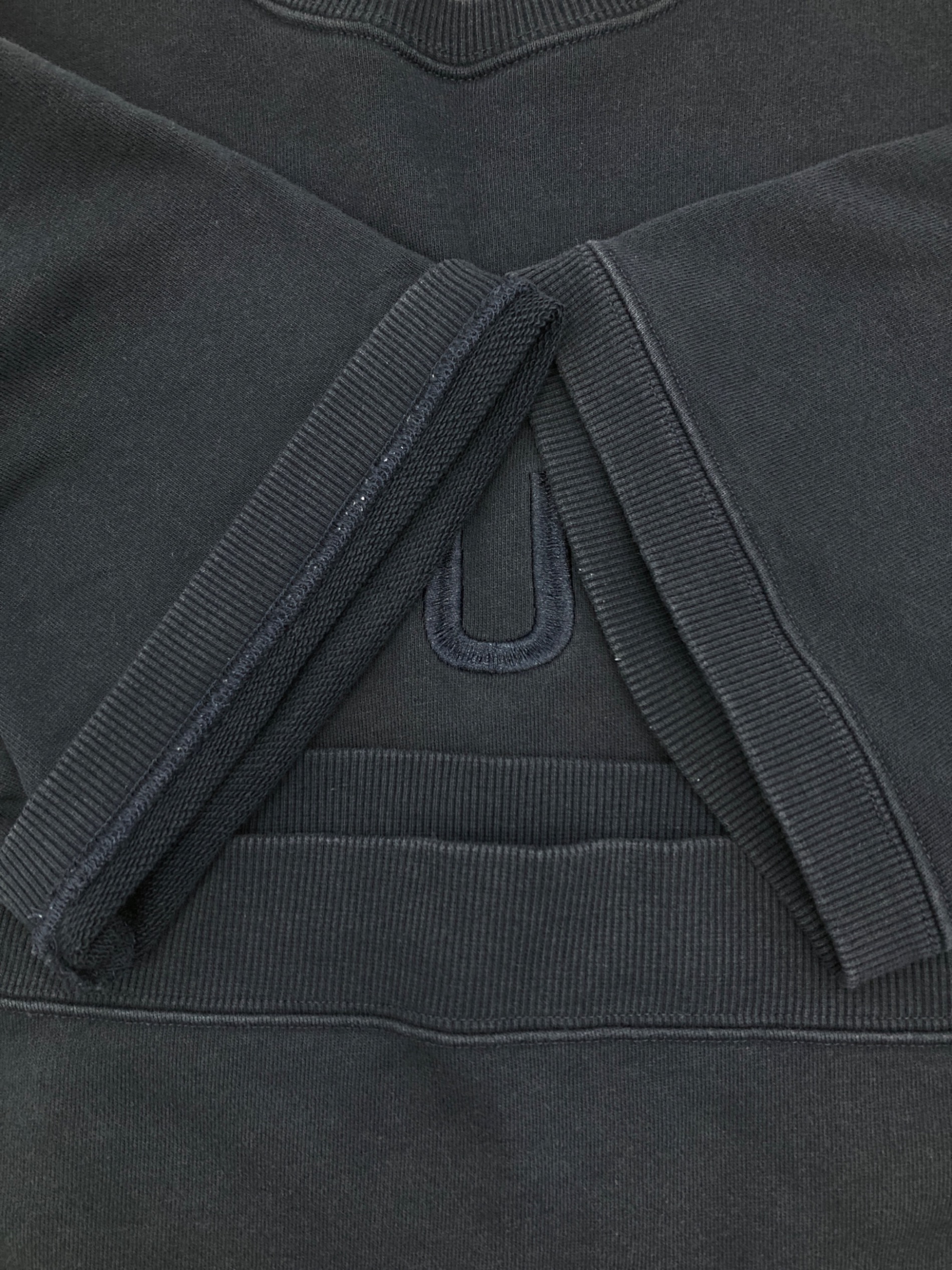 中古・古着通販】HUF (ハフ) OG LOGO FLEECE CREW ネイビー サイズ:XL 