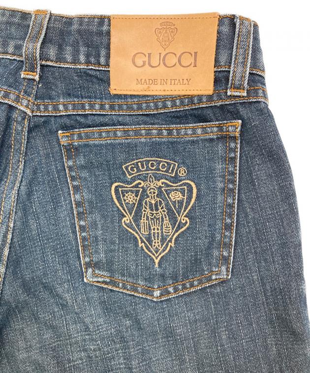 GORICHAご確認用 中古・古着通販】GUCCI (グッチ) バック刺繍ローライズデニムパンツ
