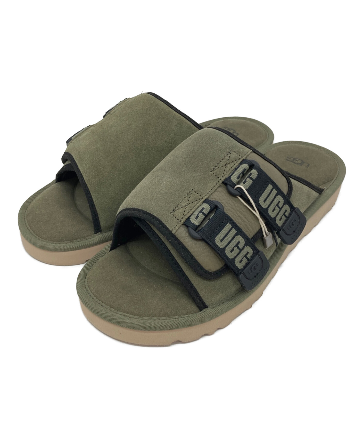 【良品】アグ　UGG カーキ　グリーン スポーツサンダル　カモフラ　箱付き 中古・古着通販】UGG (アグ) Goldencoast Strap Slide オリーブ サイズ