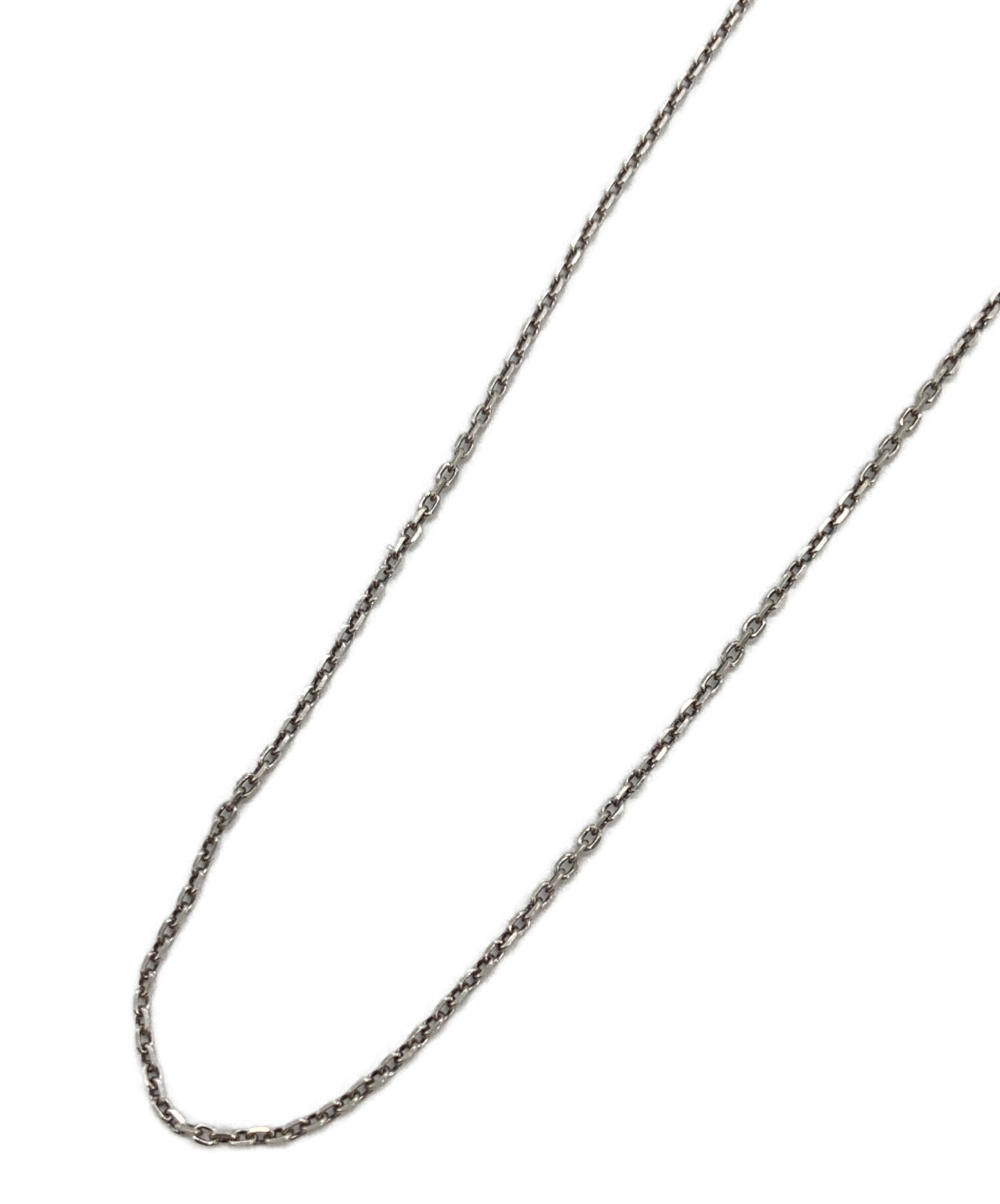 agete アガット Sterling刻印 シルバー チェーン ネックレス 中古・古着通販】agete (アガット) チェーンネックレス シルバー