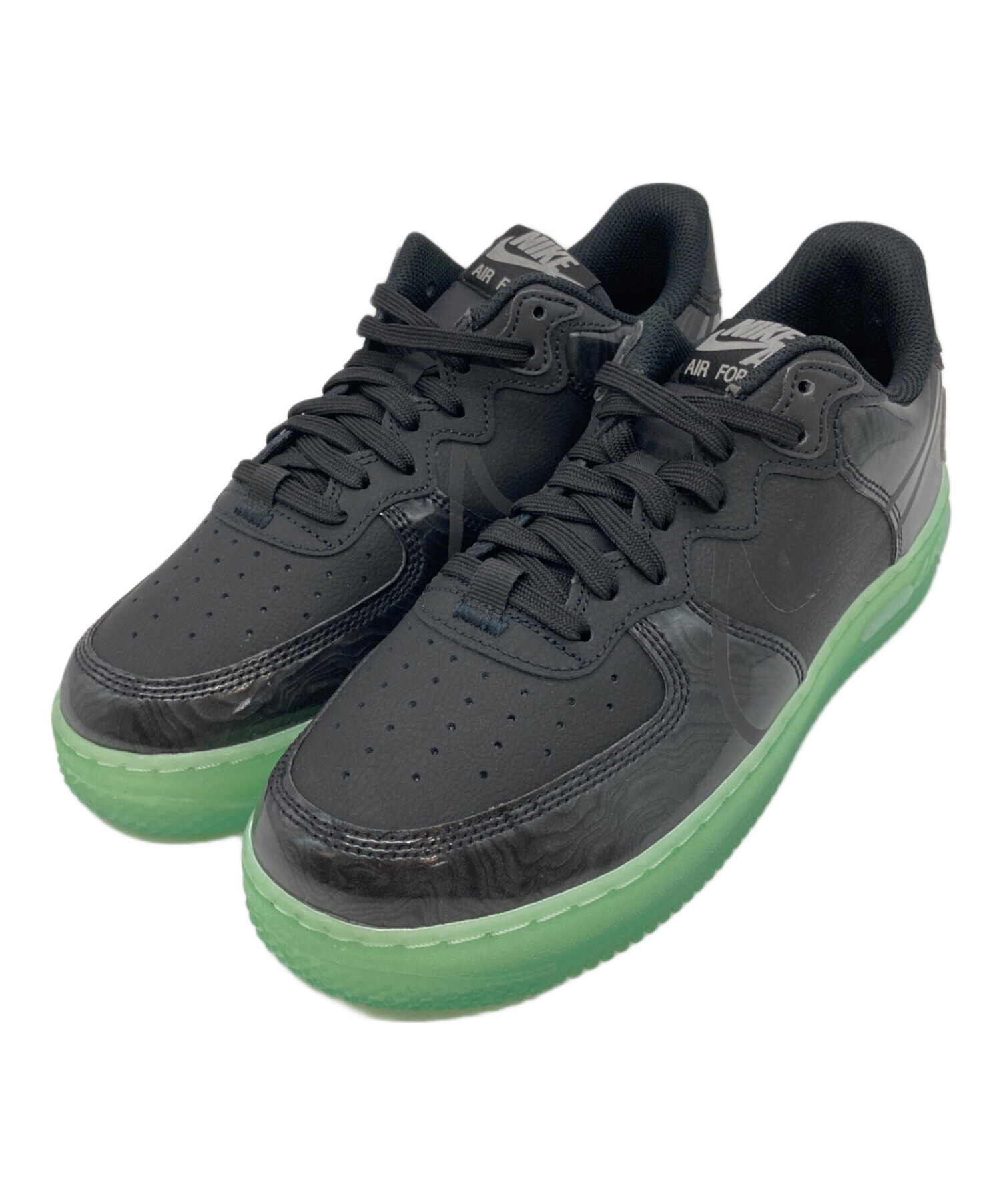 中古・古着通販】NIKE (ナイキ) AIR FORCE 1 REACT LV8 ブラック