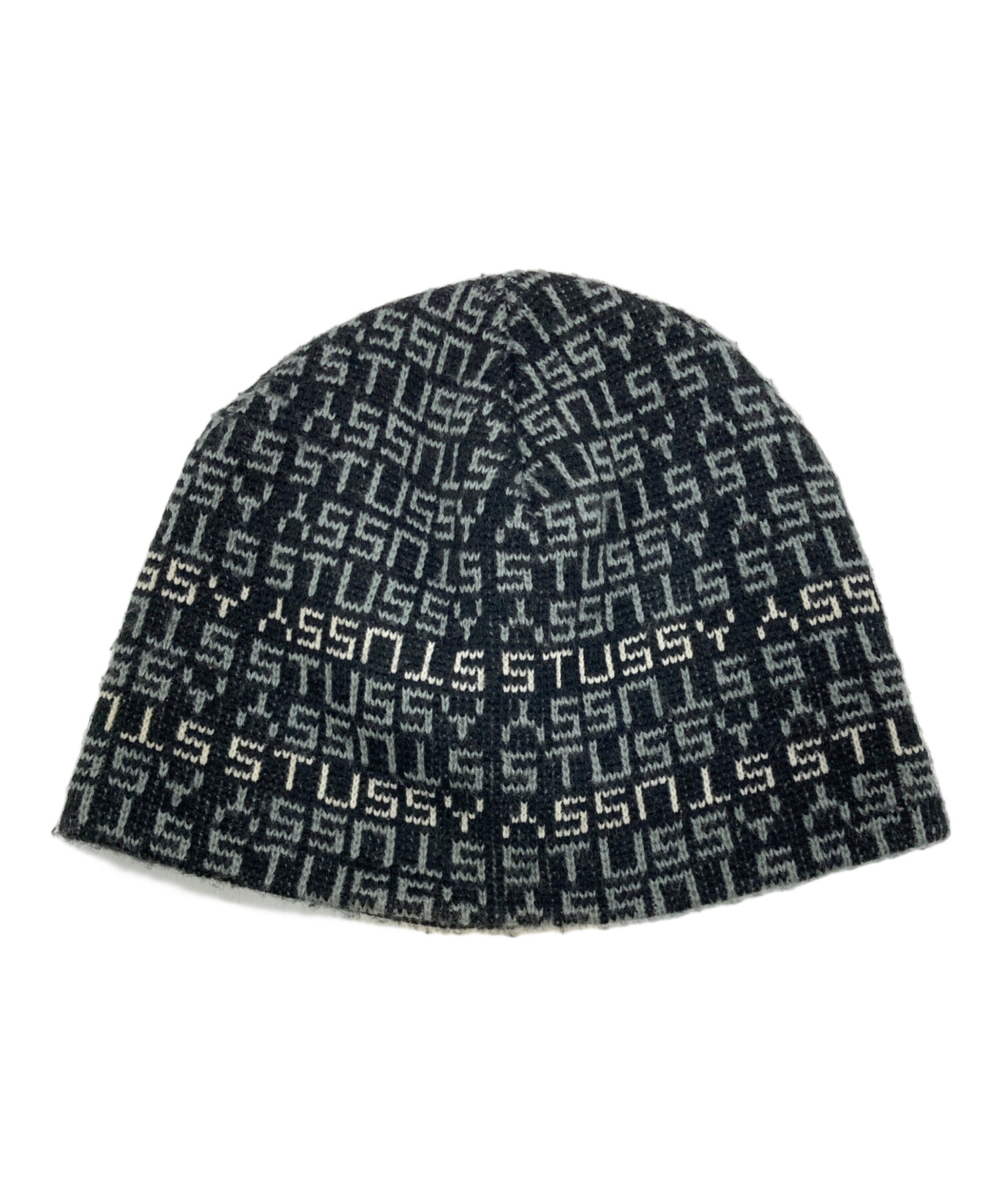 中古・古着通販】stussy (ステューシー) モノグラムジャガードビーニー