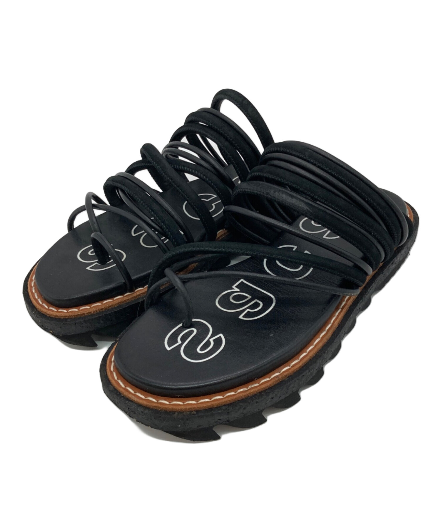 中古・古着通販】sacai (サカイ) レザーチューブストラップサンダル
