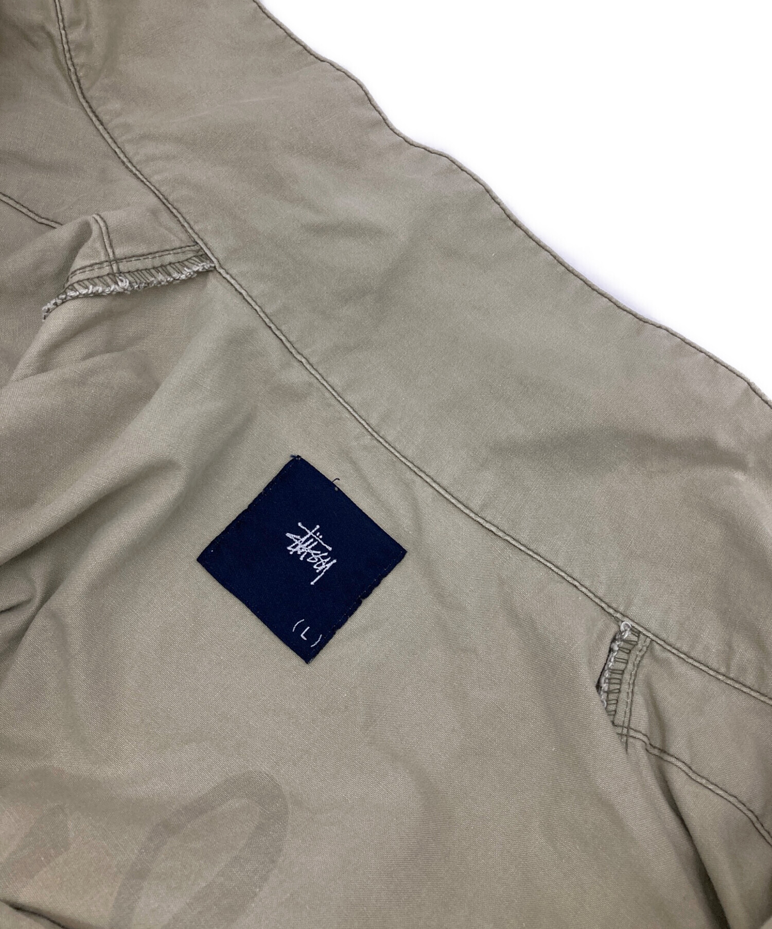 中古・古着通販】stussy (ステューシー) ジャンプスーツ カーキ サイズ