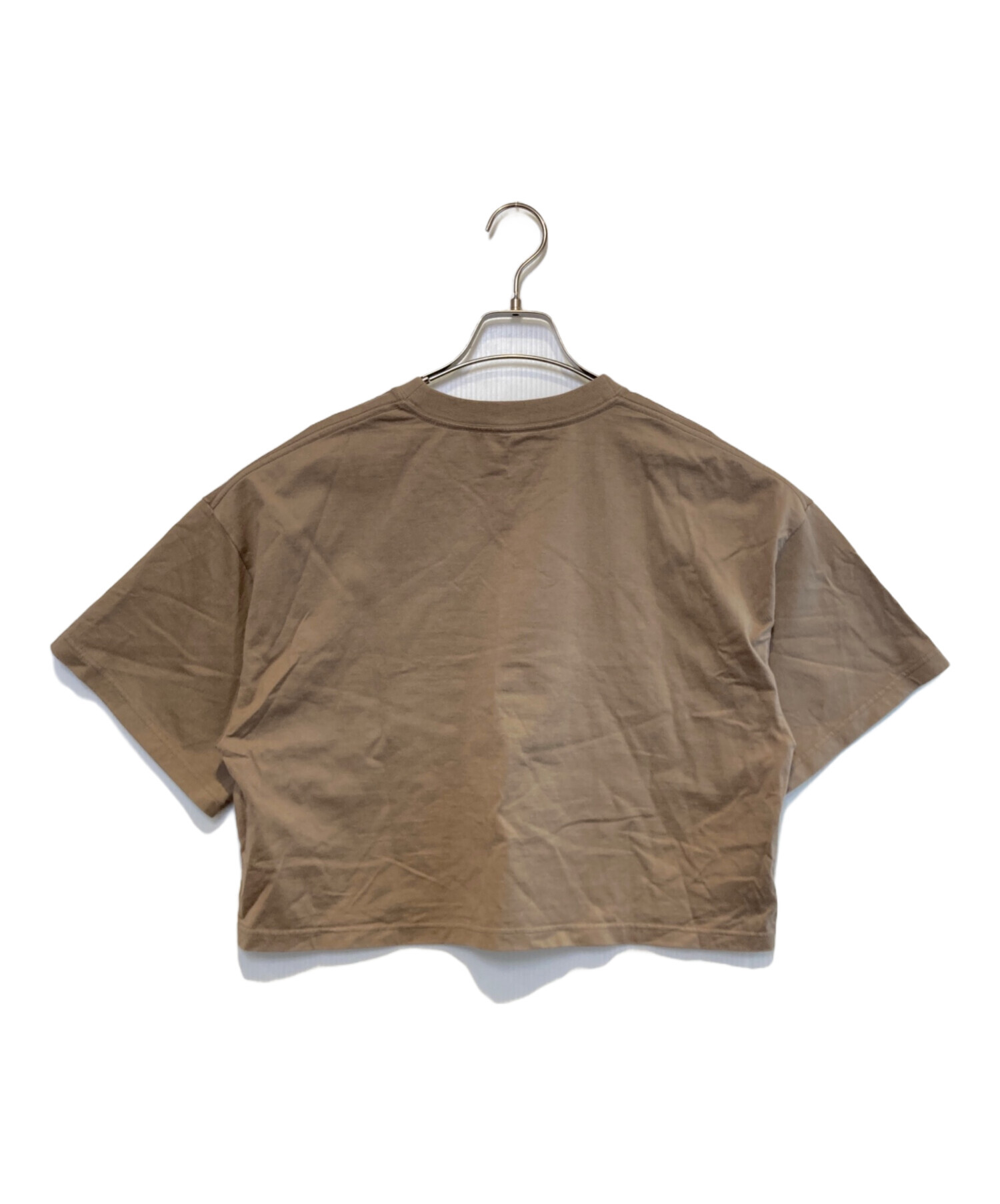 中古・古着通販】HYKE (ハイク) CROPPED SHORT-SLV TEE ブラウン