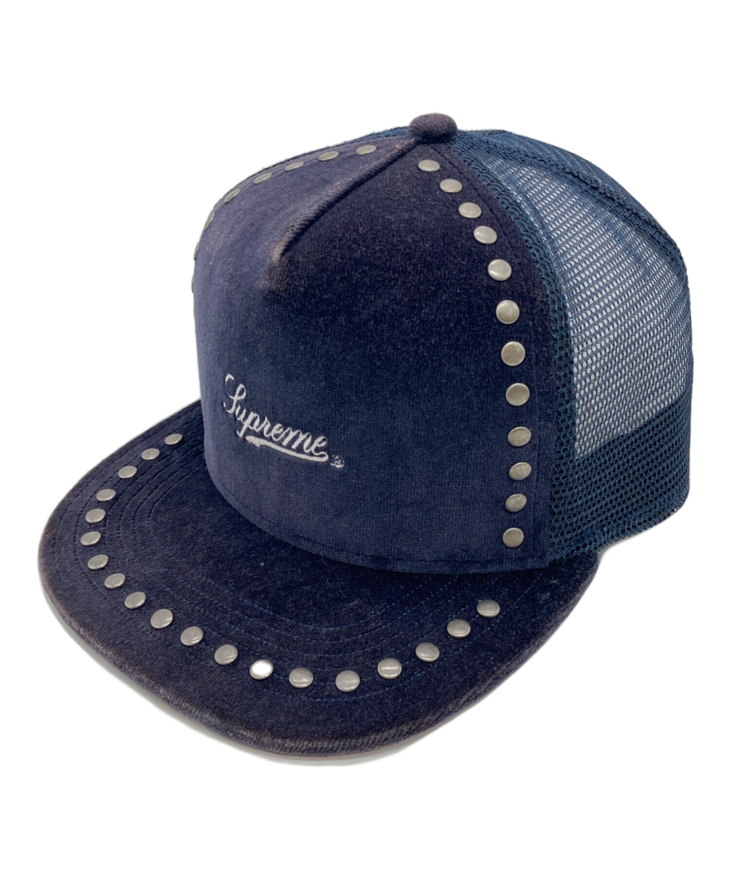 キャップ Supreme Studded Velvet Mesh Back 5-Panel 中古・古着通販】SUPREME (シュプリーム) Studded Velvet Mesh Back 5