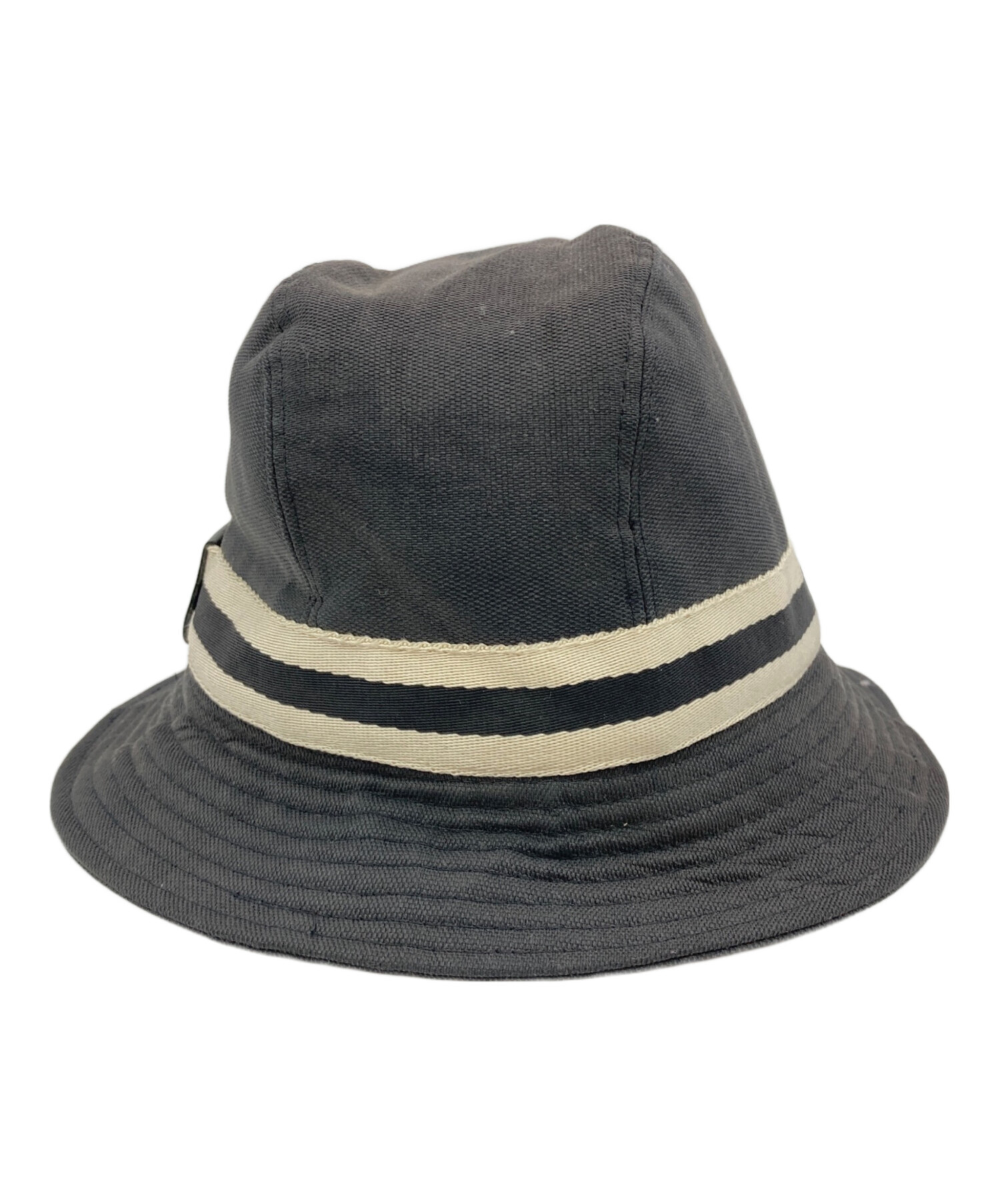 中古・古着通販】GUCCI (グッチ) キャンバスバケットハット ブラック