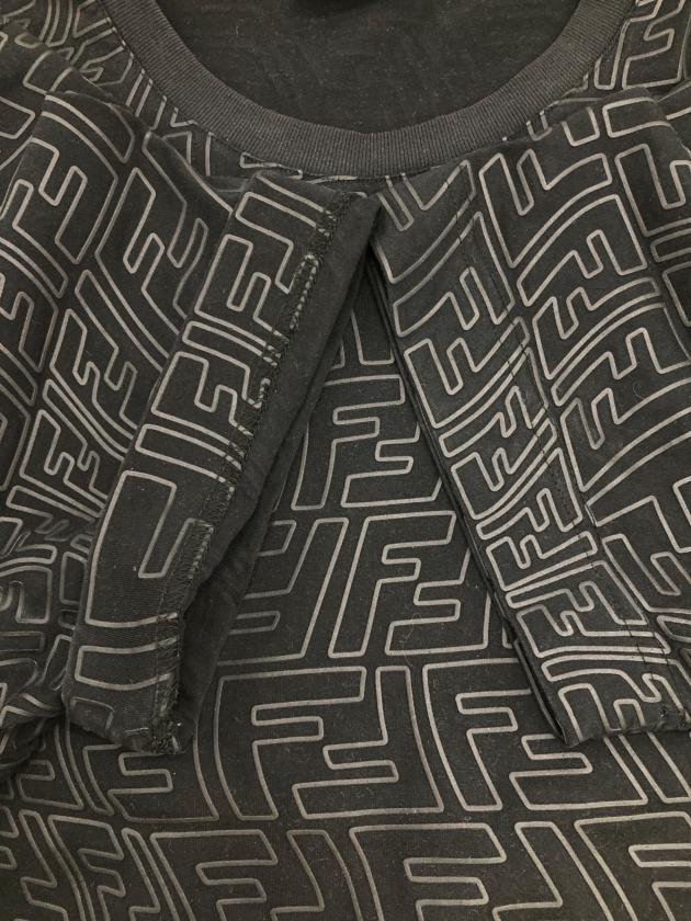 【未使用/タグ付】FENDI クロシェニットソー クルーネック ブラック 中古・古着通販】FENDI (フェンディ) FFバーディゴクルーネックT