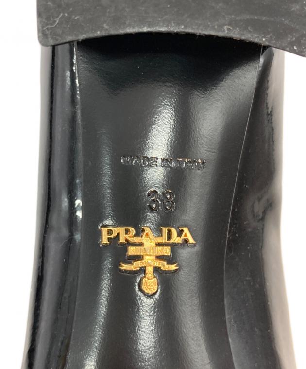 中古・古着通販】PRADA (プラダ) リボンパンプス ブラック サイズ:38
