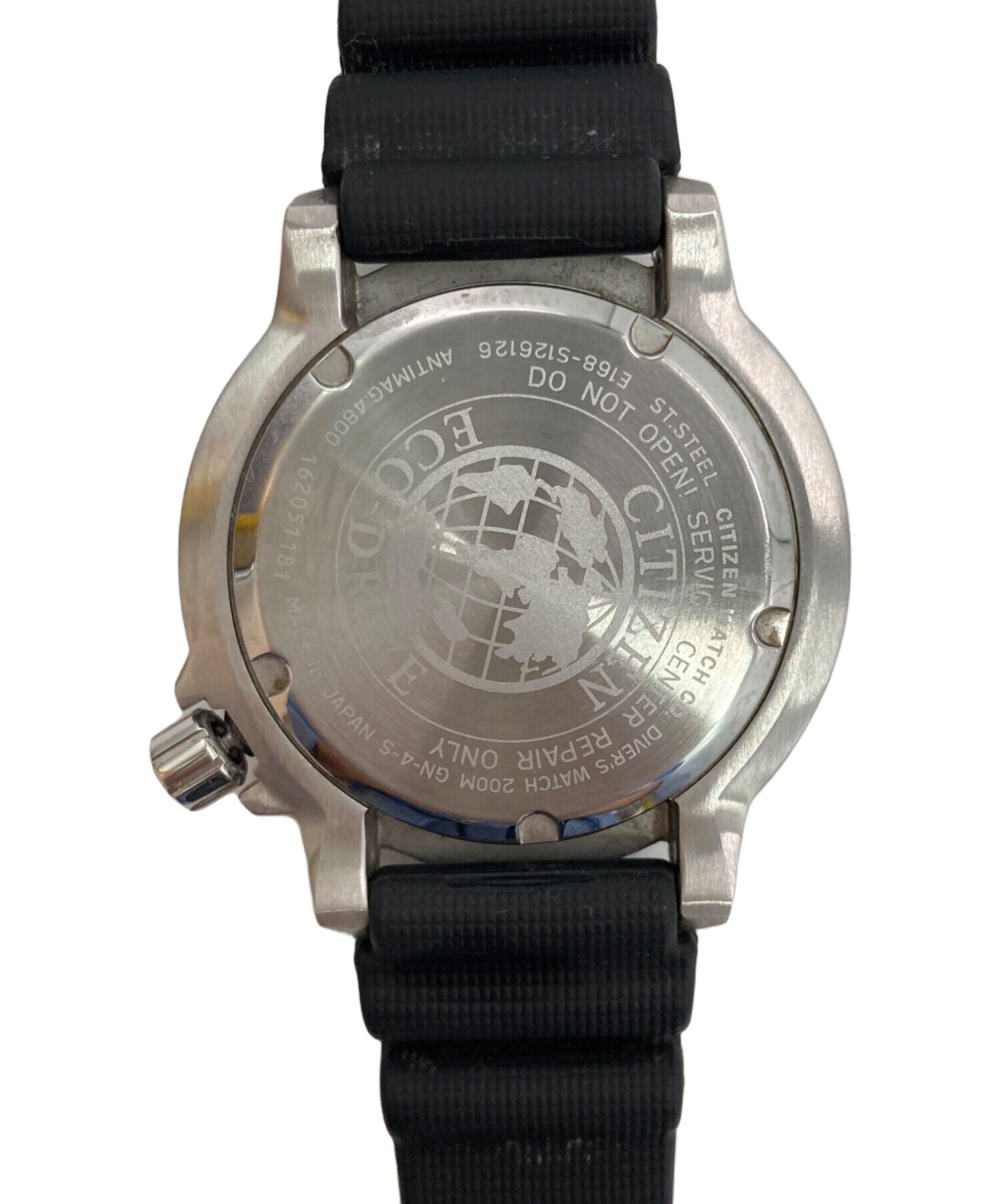 中古・古着通販】CITIZEN (シチズン) ダイバーズウォッチ ブラック