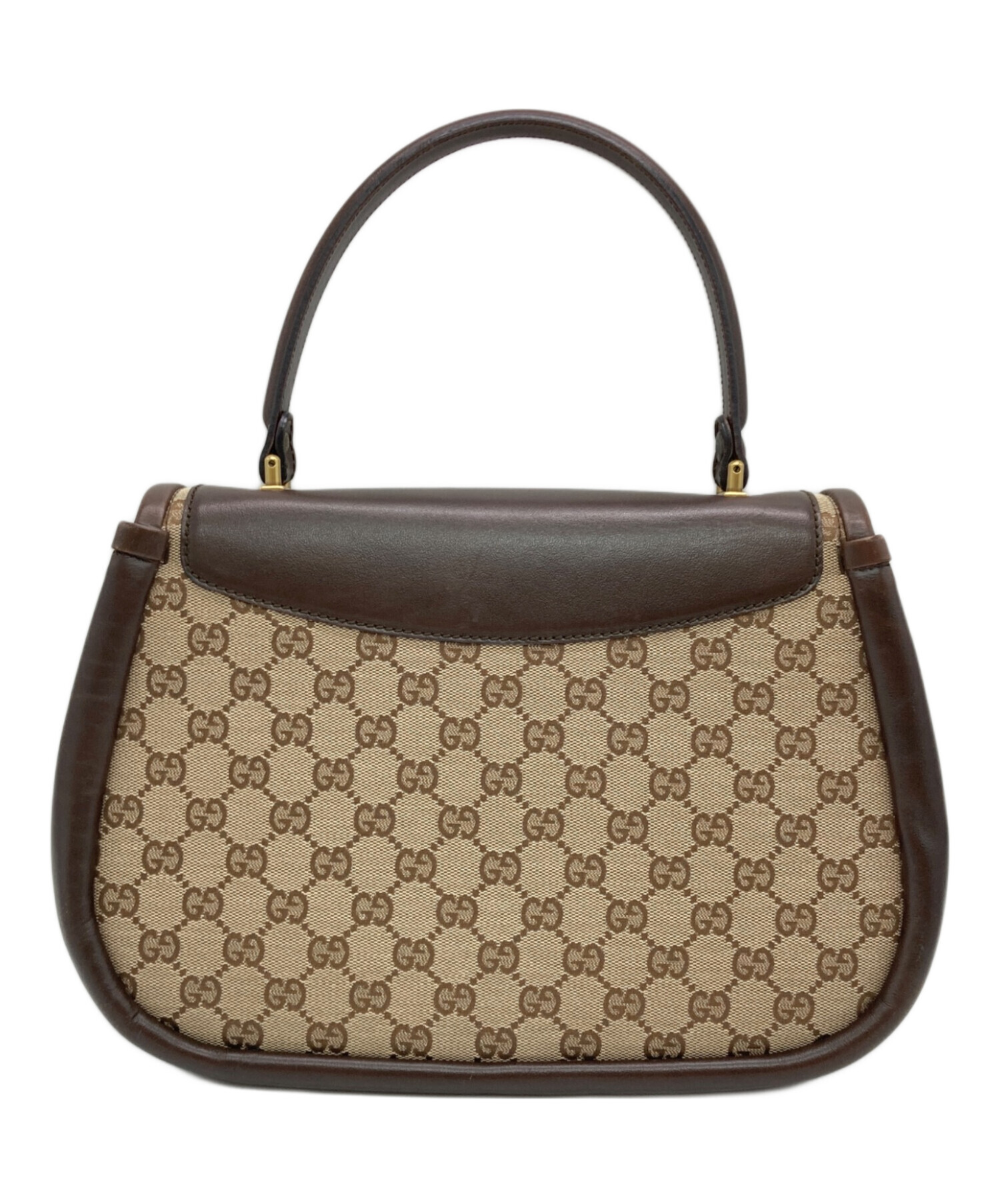 中古・古着通販】GUCCI (グッチ) GGキャンバス ハンドバッグ ベージュ