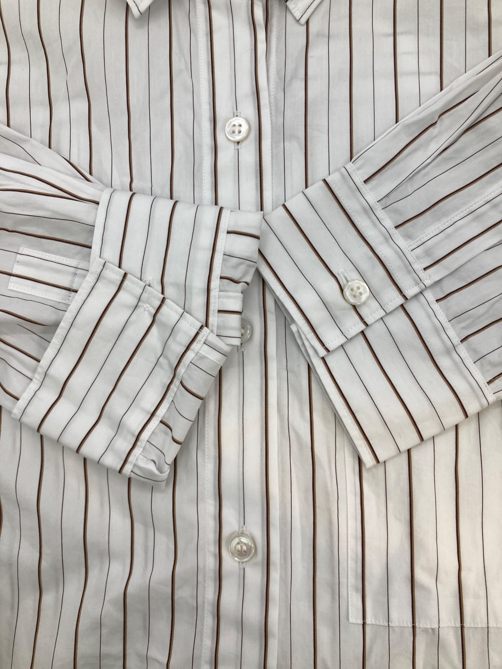 中古・古着通販】Plage (プラージュ) 5stripe adjust シャツ ホワイト 