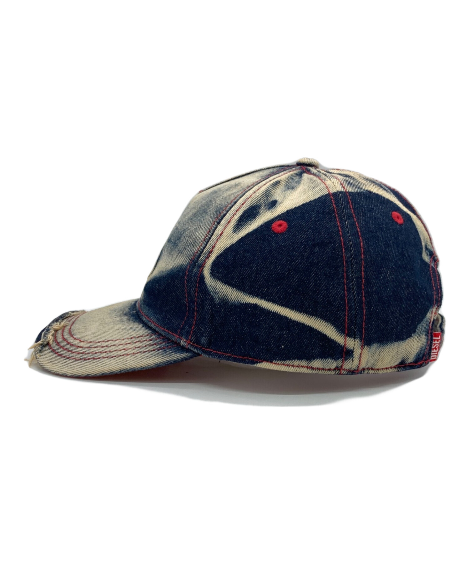 DIESEL キャップ ヴィンテージ加工 デニム調 中古・古着通販】DIESEL (ディーゼル) C-SEYMONデニムベースボール