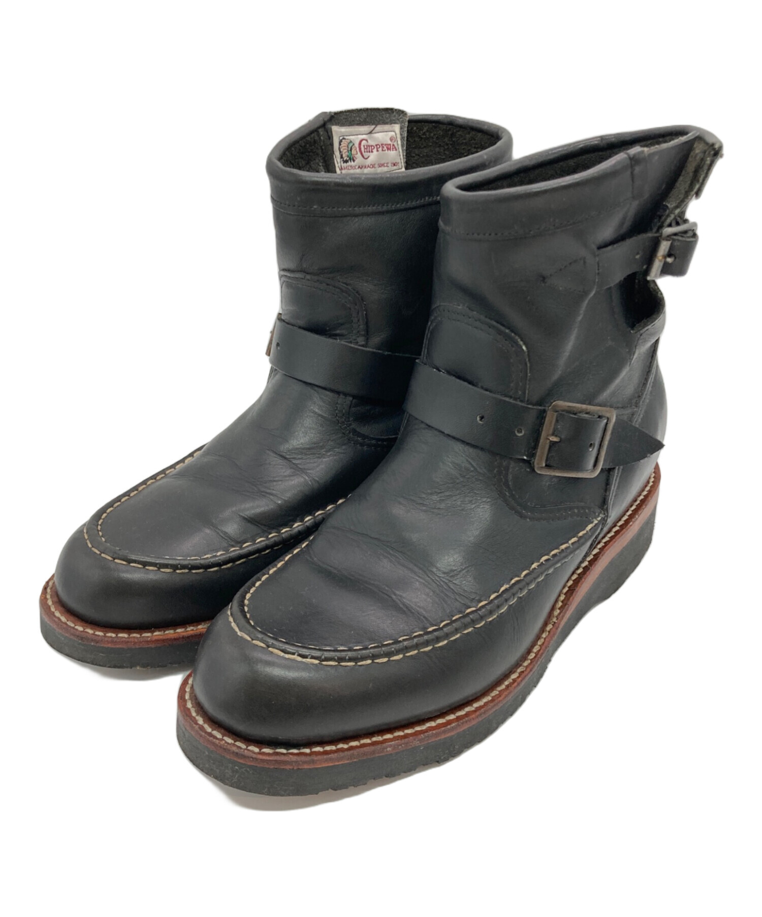 【USA製ヴィンテージ】チペワ(CHIPPEWA)/ショートエンジニアブーツ 中古・古着通販】CHIPPEWA (チペワ) ショートエンジニアブーツ