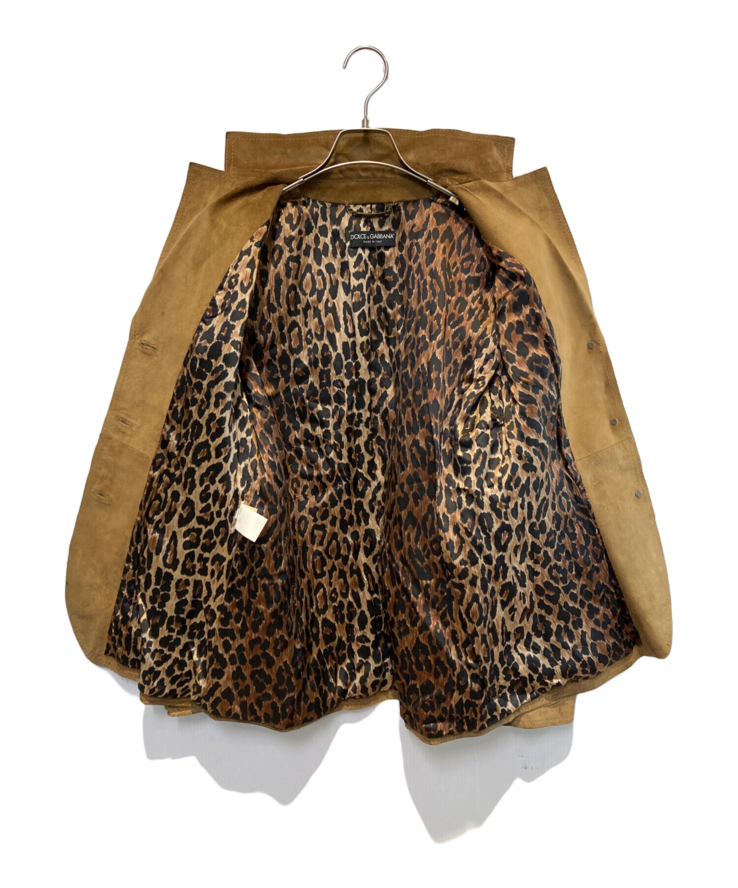 タグ付 ドルチェ＆ガッバーナ 01SS クラックレザージャケット ブラウン 46 中古・古着通販】DOLCE & GABBANA (ドルチェ＆ガッバーナ) ピッグ
