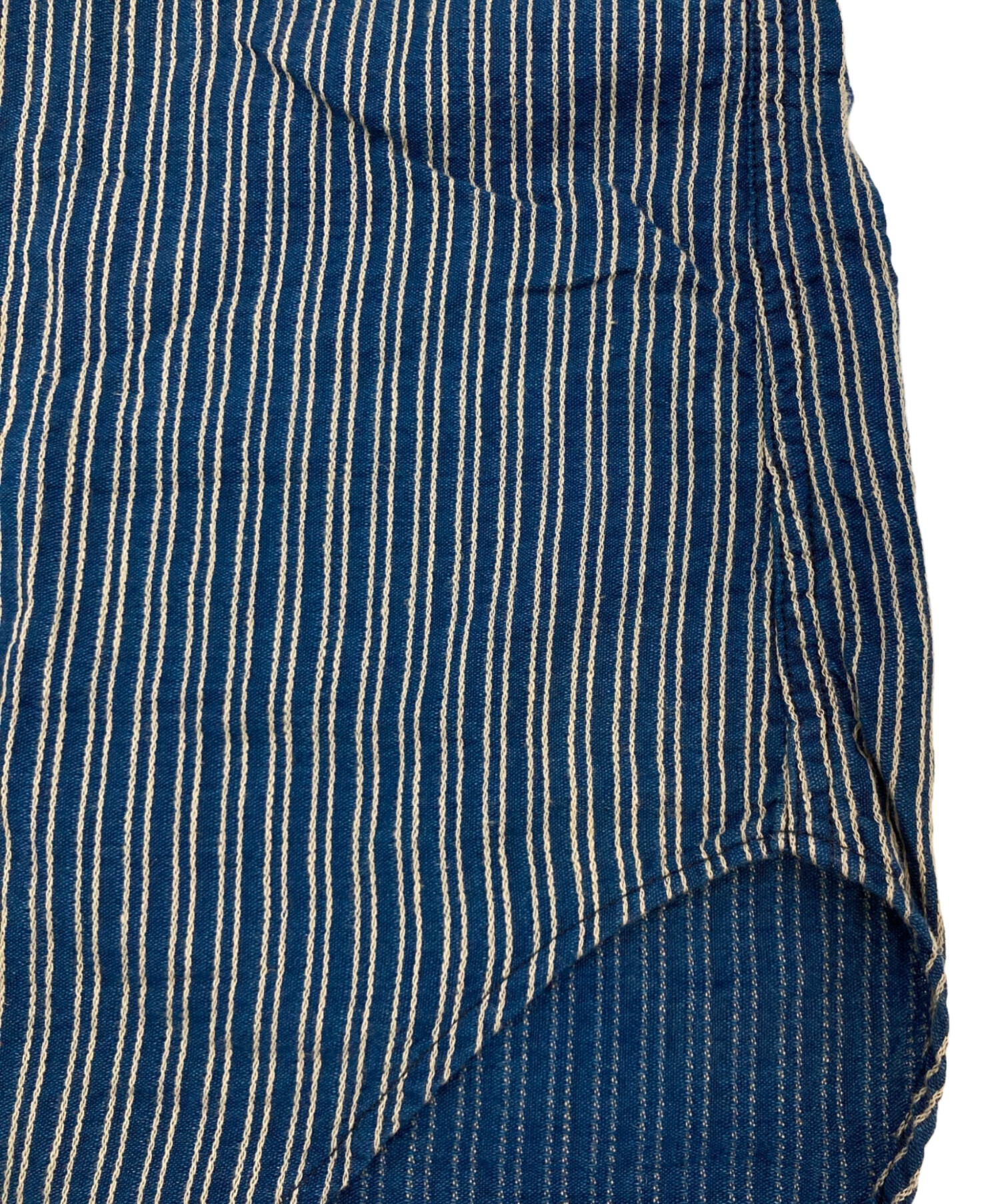 kapitalキャピタルストライプ 半袖チュニックシャツ 中古・古着通販】KAPITAL (キャピタル) インディゴストライプ