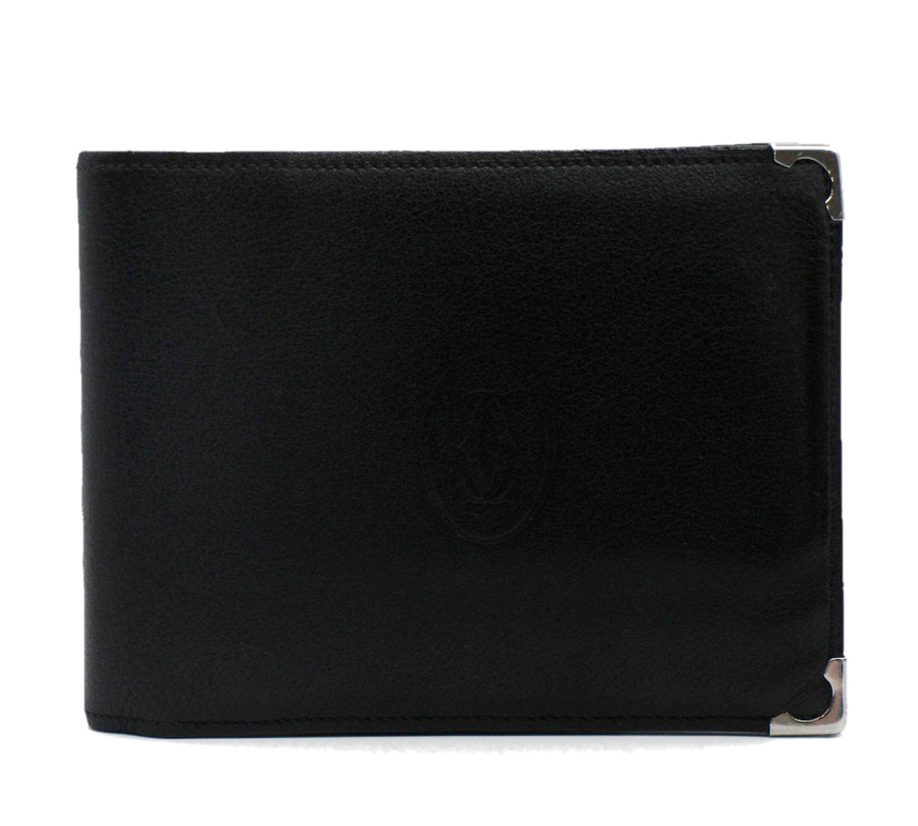 中古・古着通販】Cartier (カルティエ) 2つ折り財布 ブラック