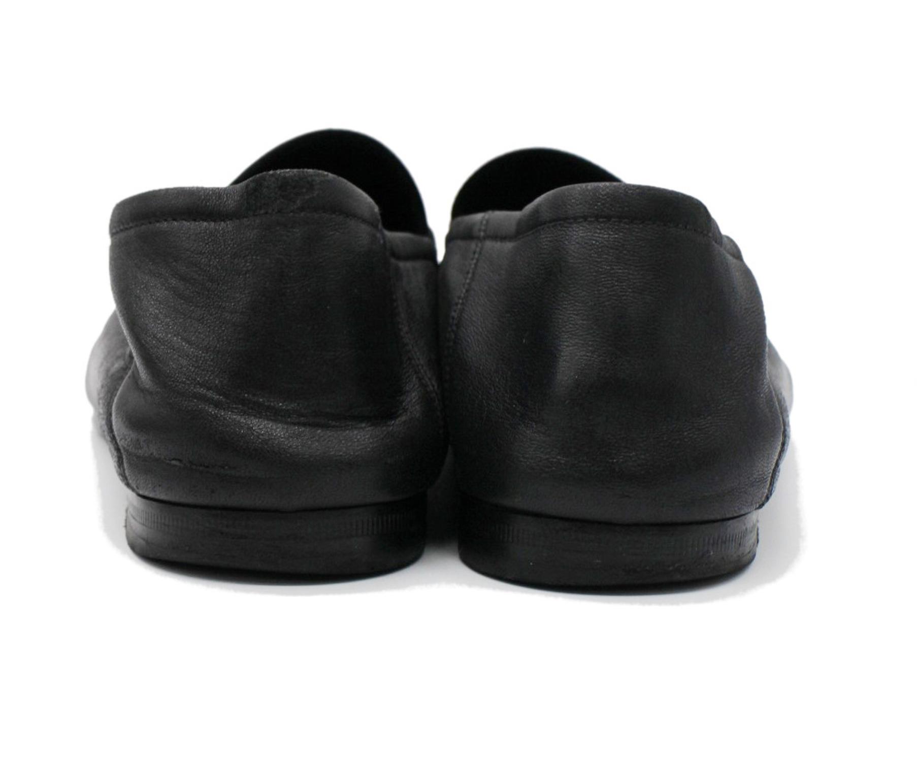 中古・古着通販】GUCCI (グッチ) スネーク付レザーローファー ブラック 