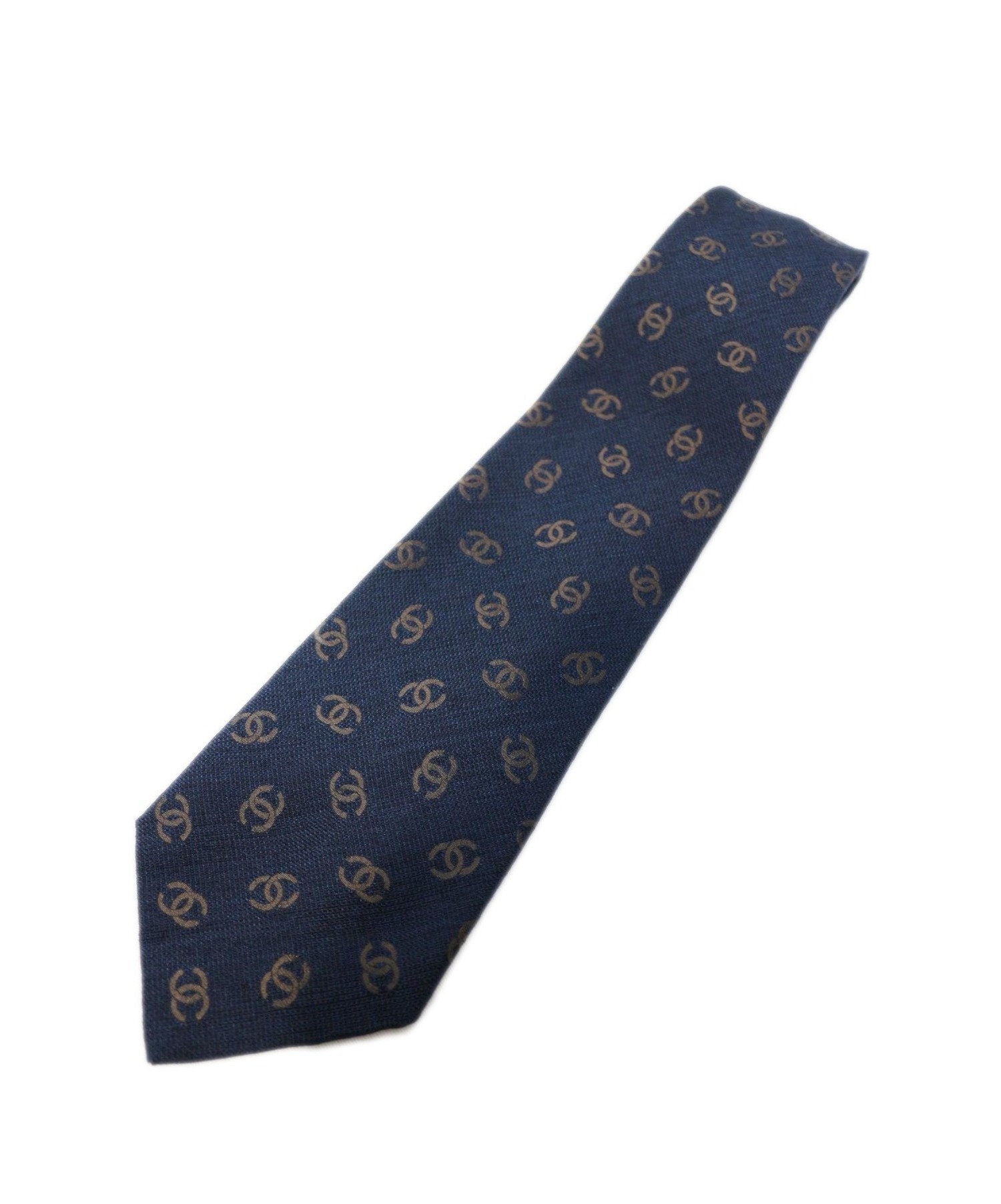 【新品　未使用】CHANEL ネクタイ 中古・古着通販】CHANEL (シャネル) ネクタイ ネイビー｜ブランド